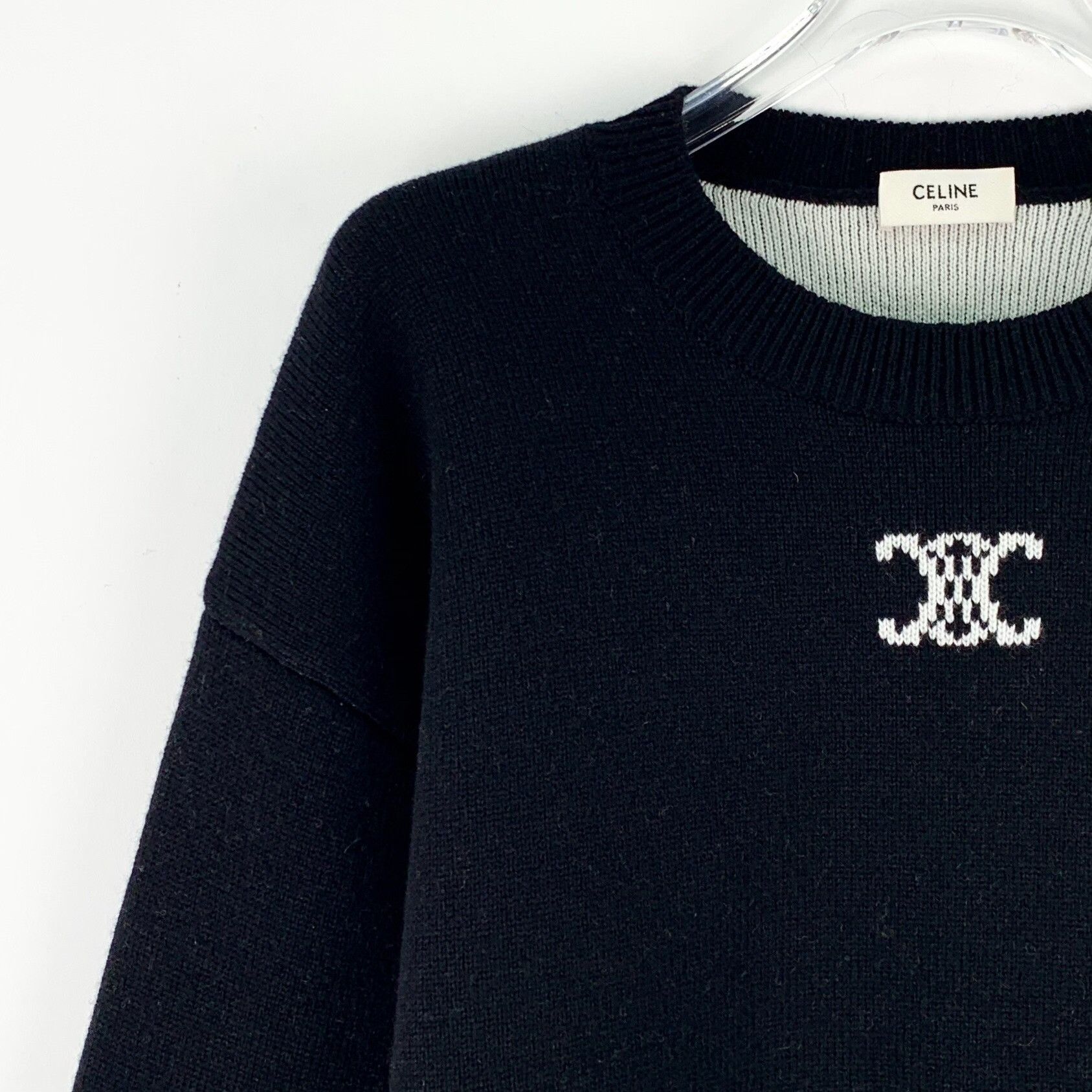 Celine Celine Black Sweater S Women Size S / US 4 / IT 40 - 3 Thumbnail
