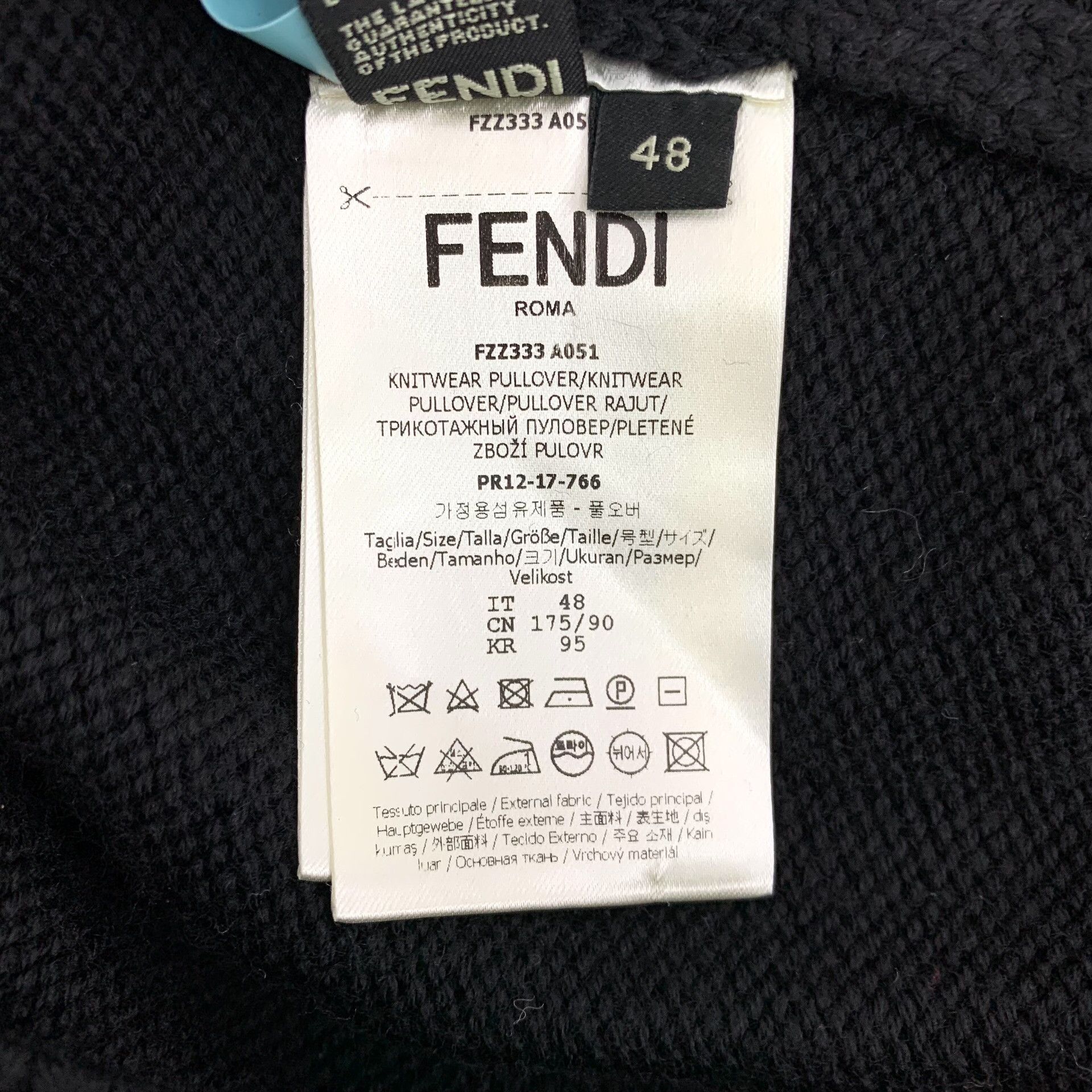 Fendi Fendi Knit Black Sweater M Women Size M / US 6-8 / IT 42-44 - 6 Thumbnail