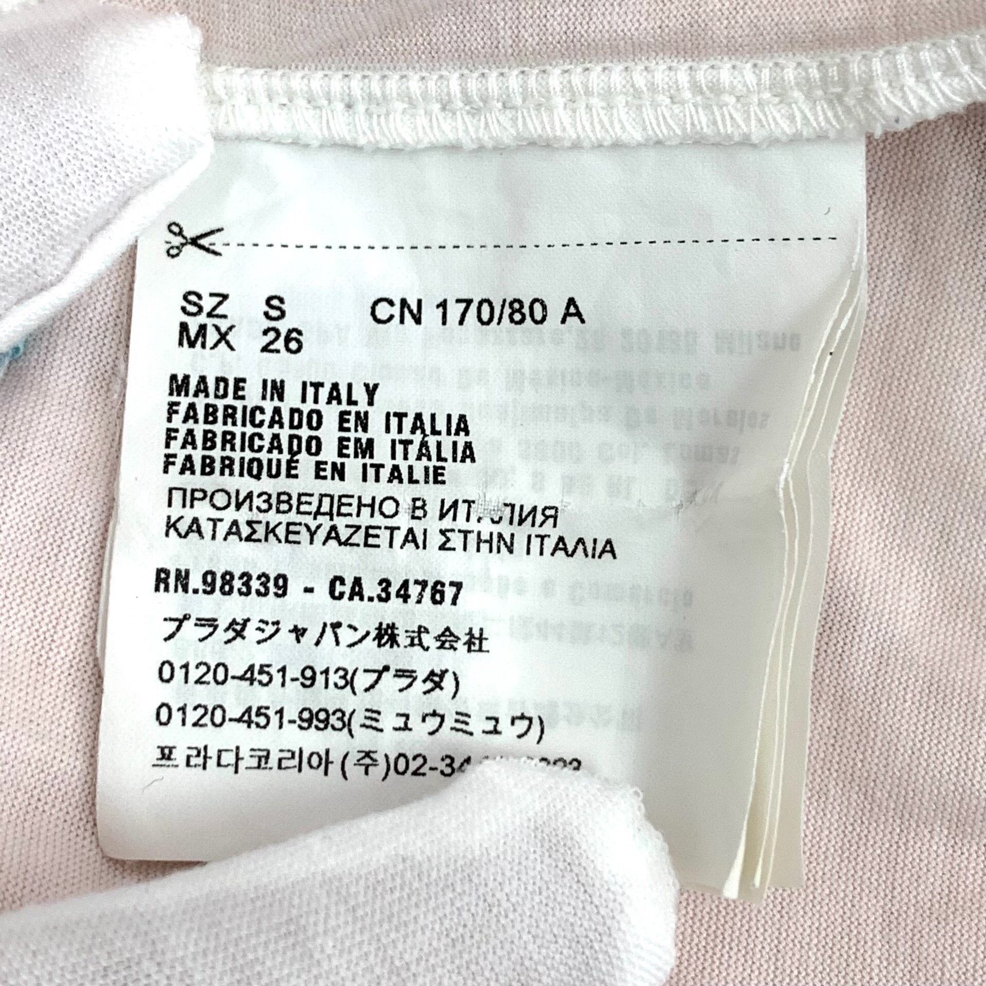 Prada Prada Cotton Pink T-Shirt S Women Size S / US 4 / IT 40 - 7 Thumbnail