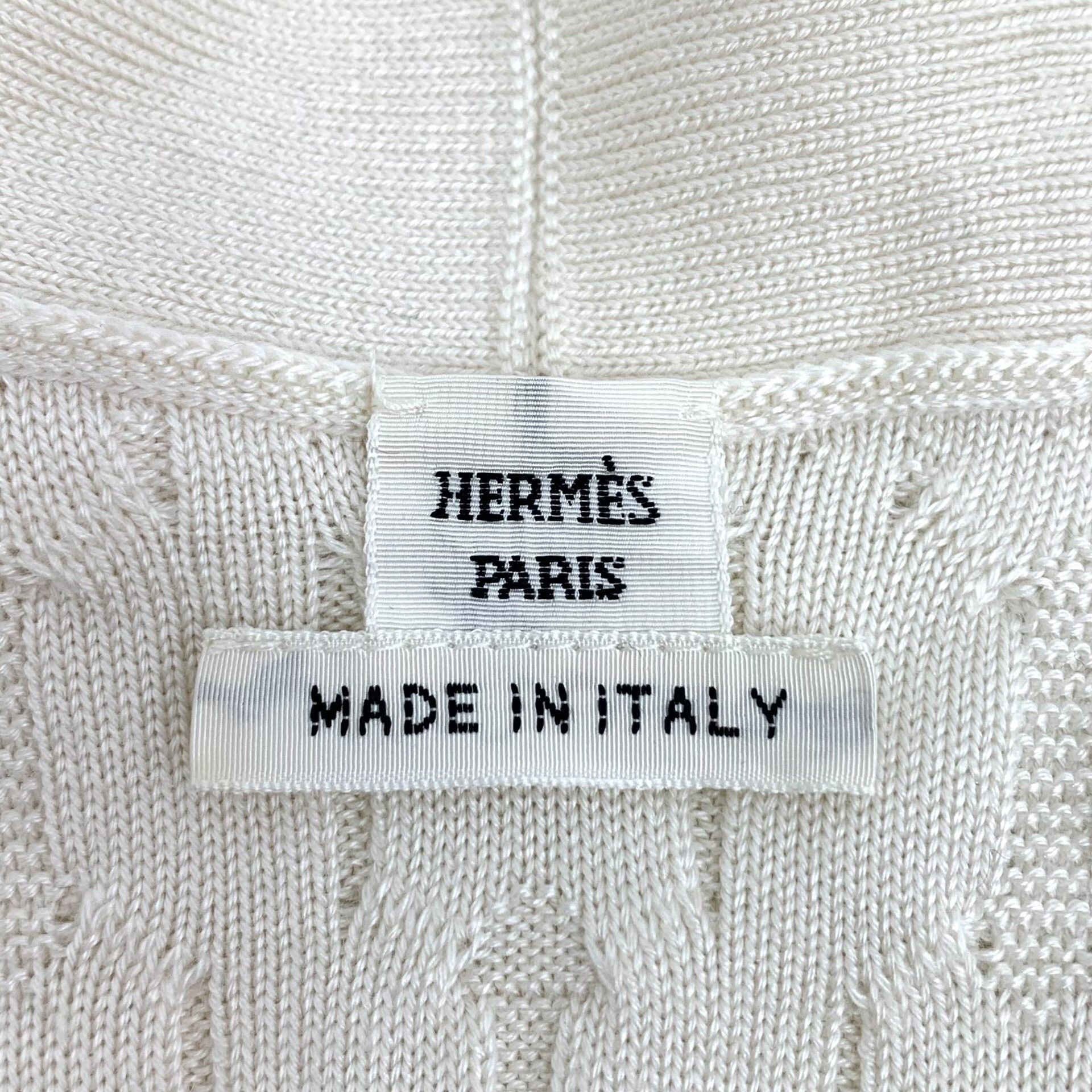 Hermes Hermes White Sweater XS Women Size XS / US 0-2 / IT 36-38 - 6 Thumbnail