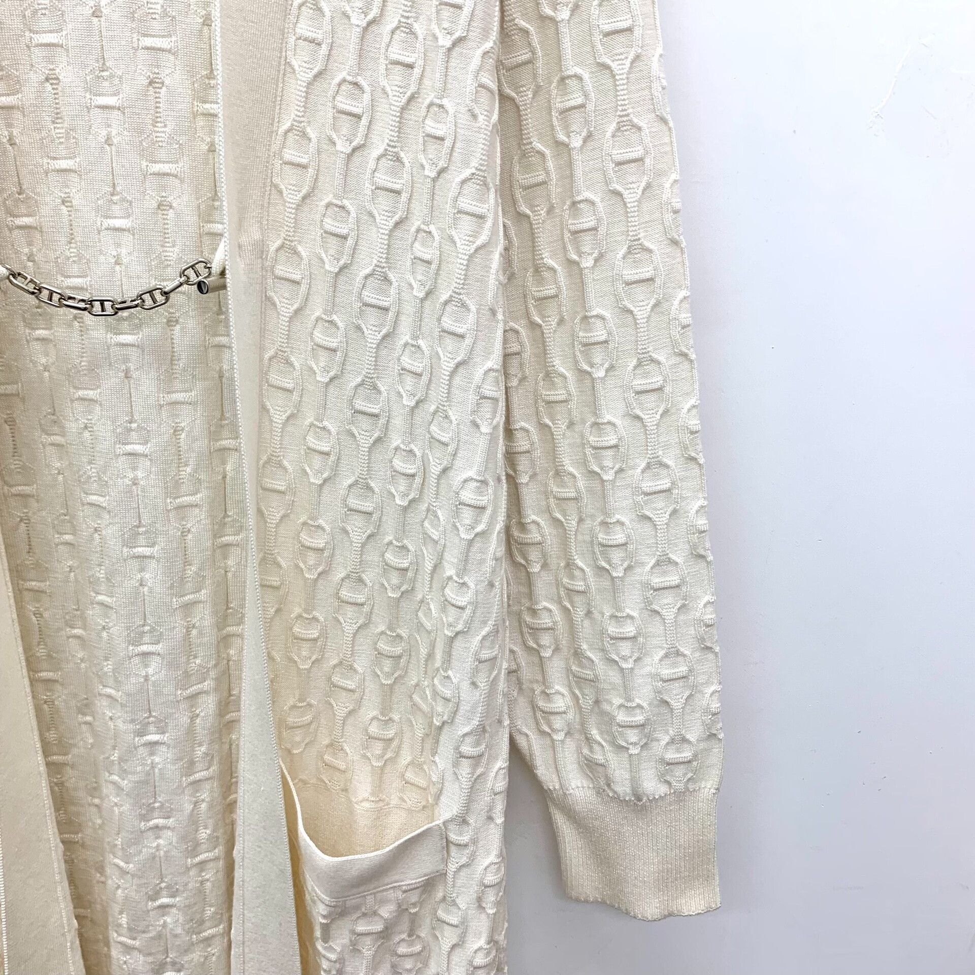 Hermes Hermes White Sweater XS Women Size XS / US 0-2 / IT 36-38 - 4 Thumbnail