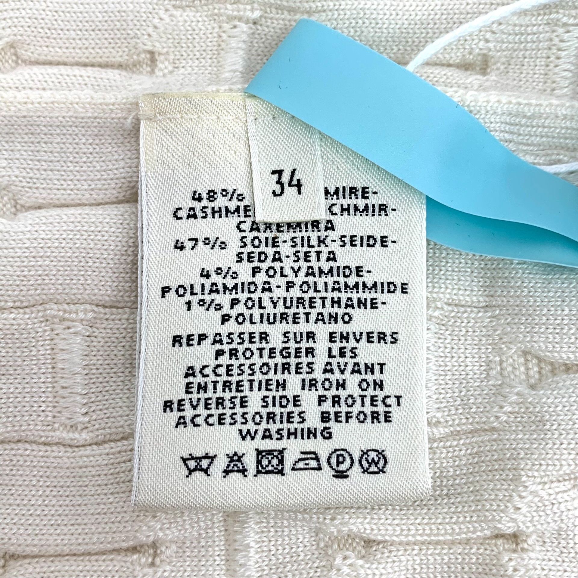 Hermes Hermes White Sweater XS Women Size XS / US 0-2 / IT 36-38 - 7 Thumbnail