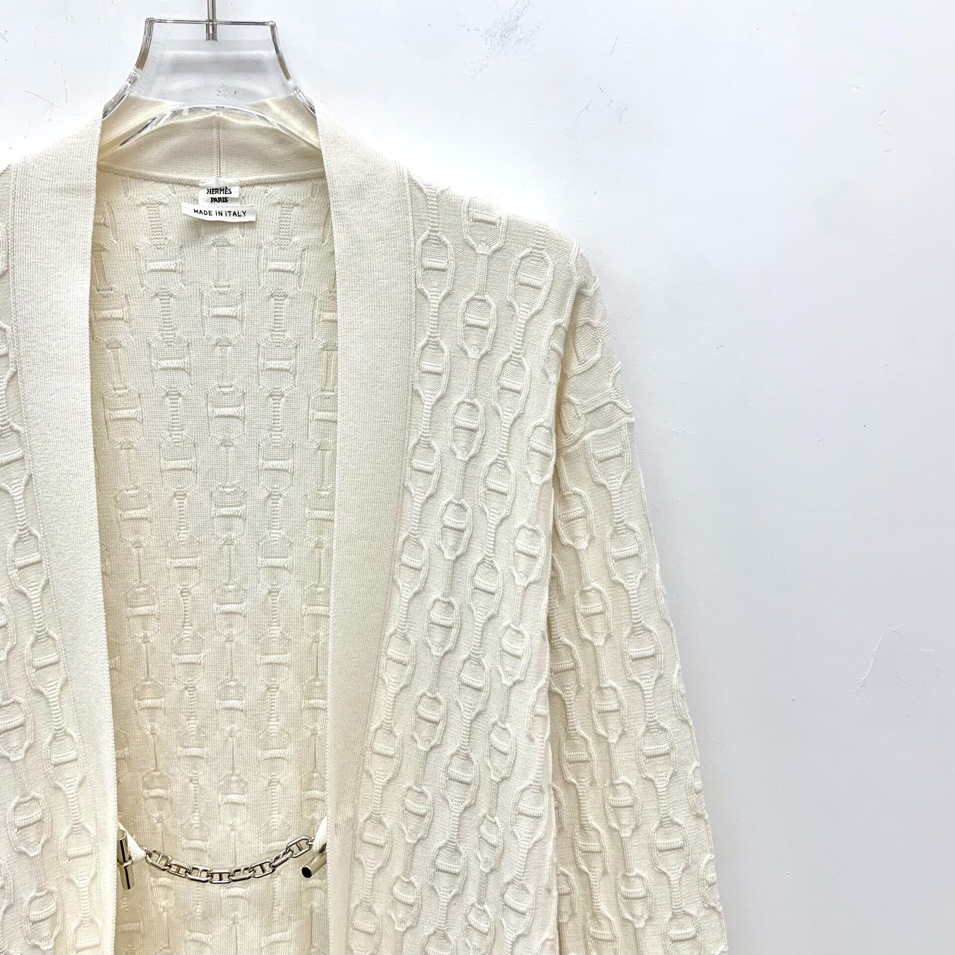 Hermes Hermes White Sweater XS Women Size XS / US 0-2 / IT 36-38 - 3 Thumbnail
