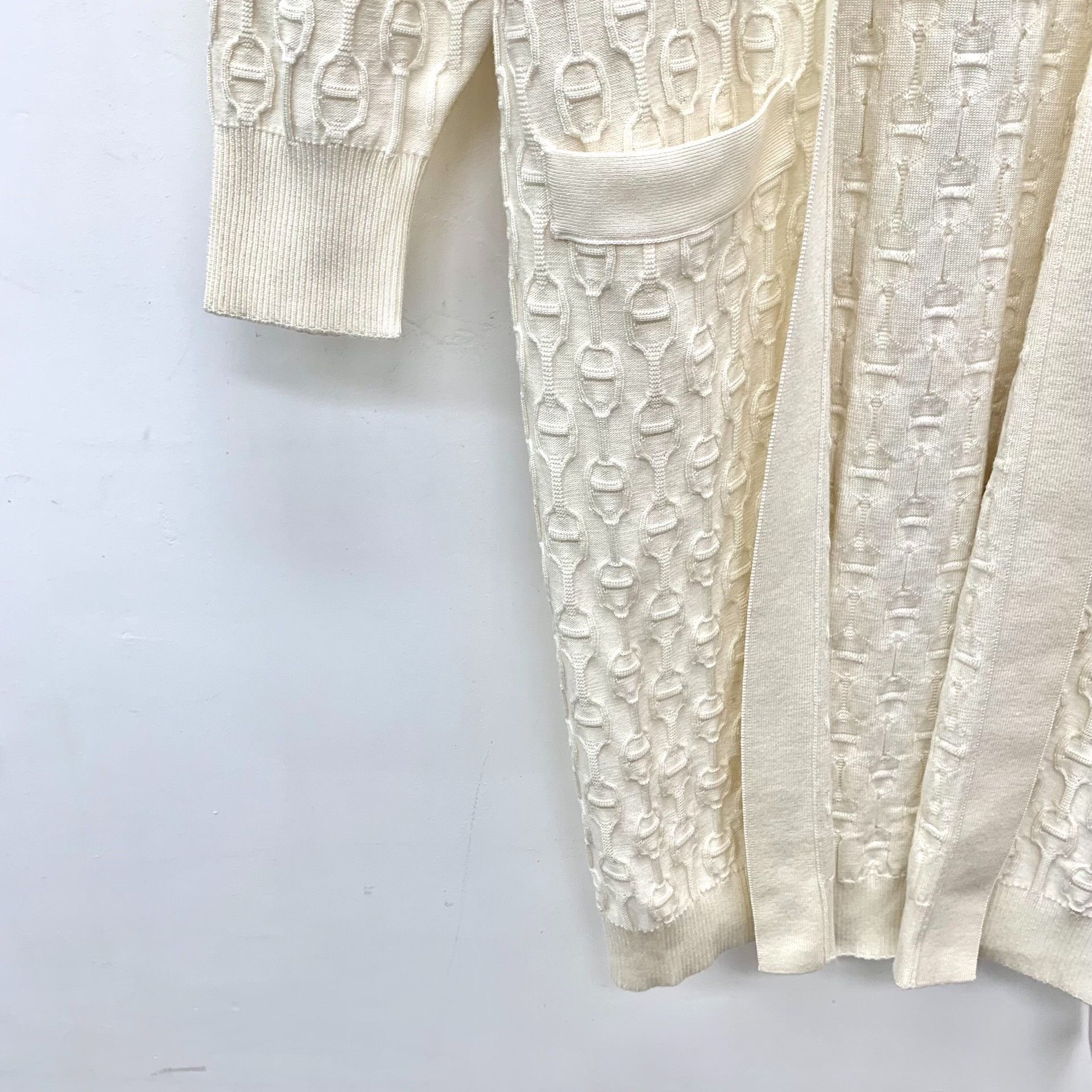 Hermes Hermes White Sweater XS Women Size XS / US 0-2 / IT 36-38 - 5 Thumbnail