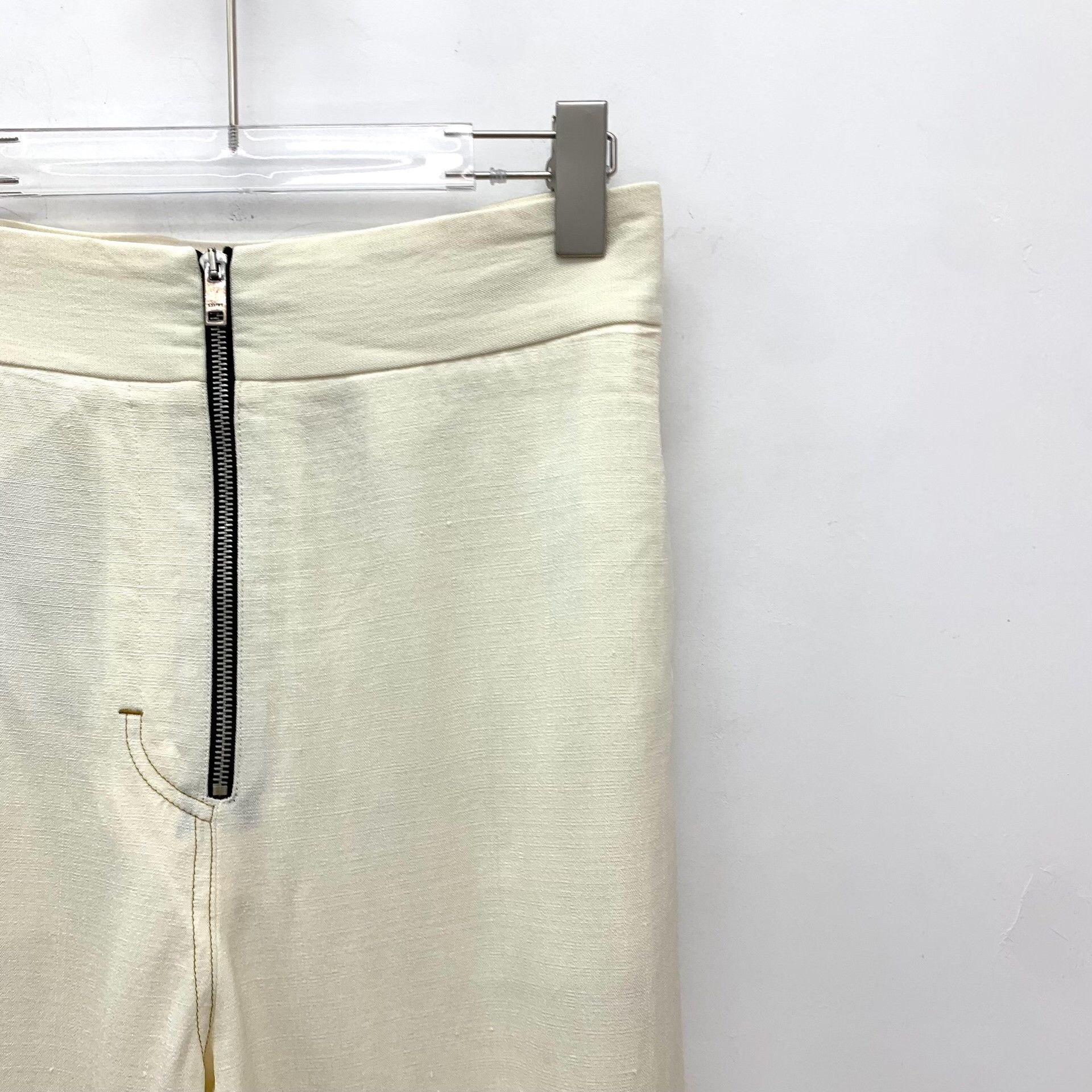 Celine Celine Casual White Pants XS Women Size 24" / US 00 / IT 34 - 3 Thumbnail
