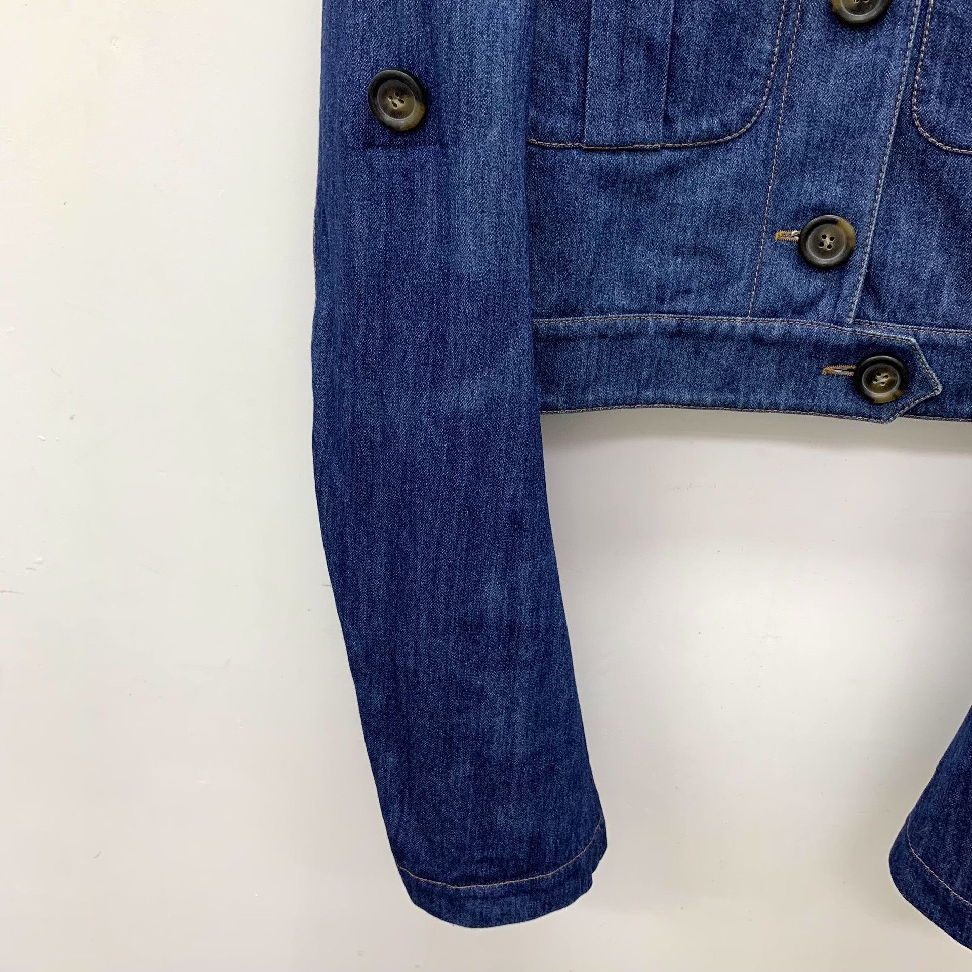 Miu Miu Miu Miu Cotton Blue Jacket M Women Size M / US 6-8 / IT 42-44 - 4 Thumbnail