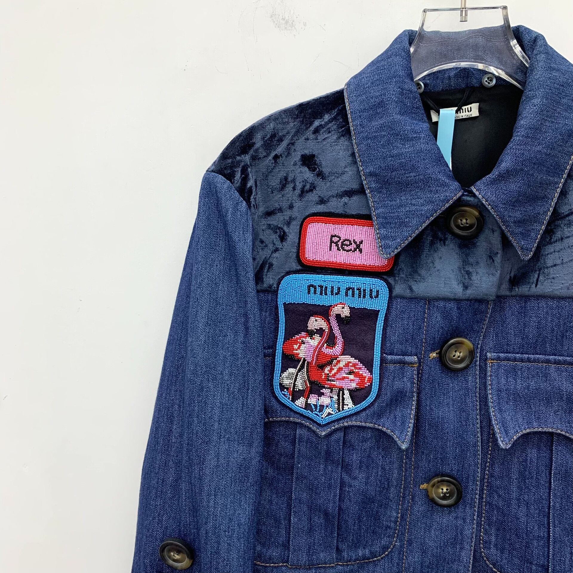Miu Miu Miu Miu Cotton Blue Jacket M Women Size M / US 6-8 / IT 42-44 - 3 Thumbnail