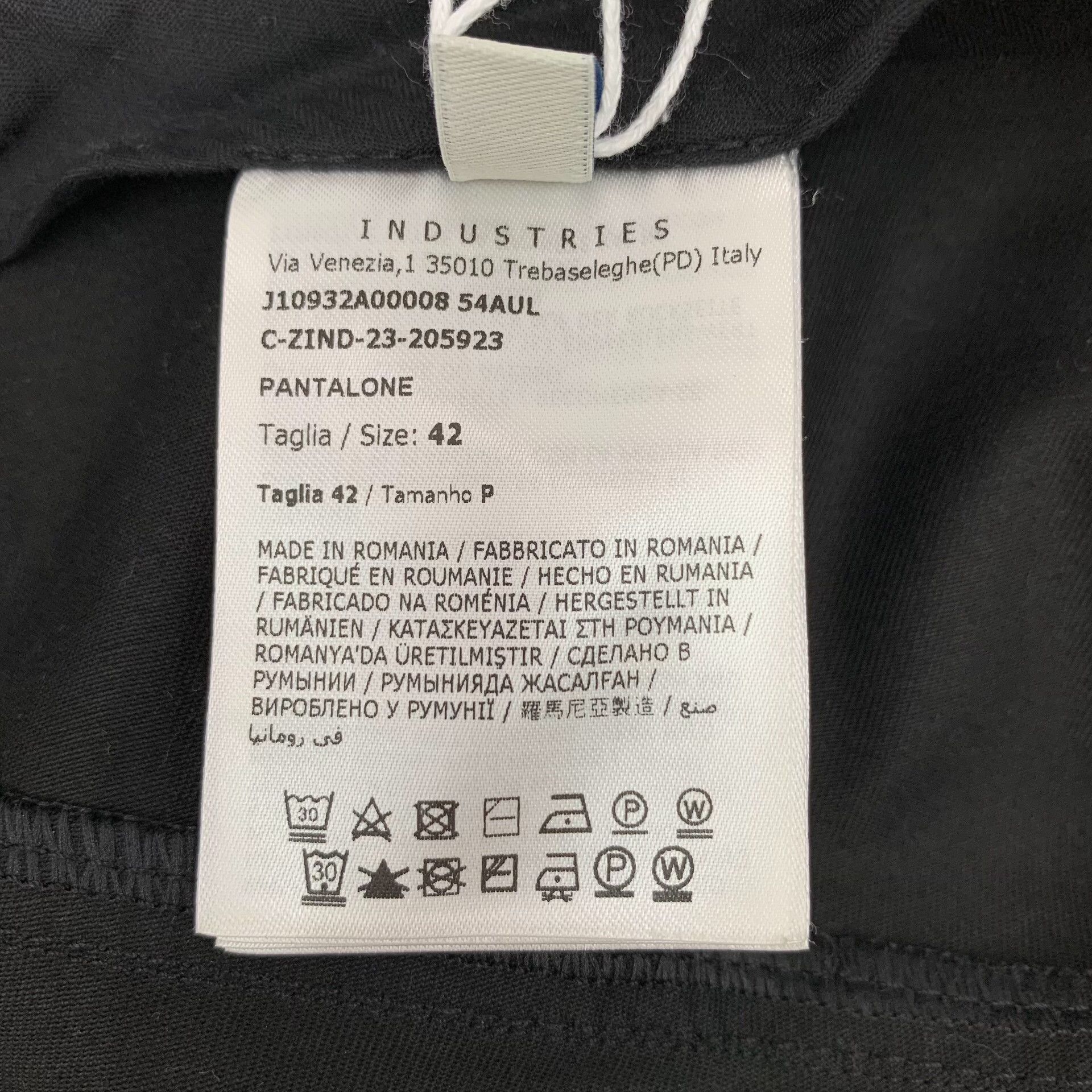 Moncler Moncler Cotton Black Pants 23 Women Size 23" - 9 Thumbnail