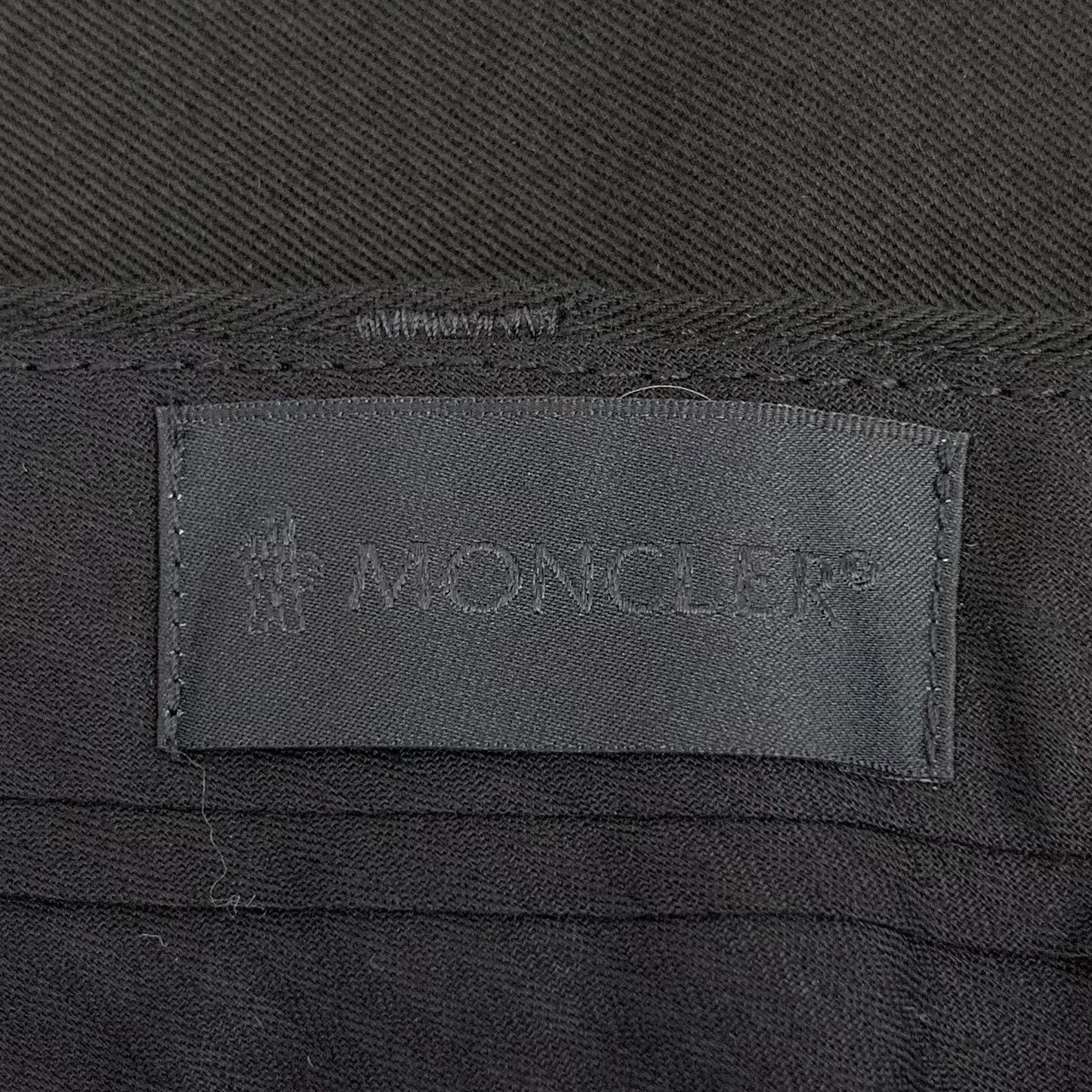 Moncler Moncler Cotton Black Pants 23 Women Size 23" - 7 Thumbnail