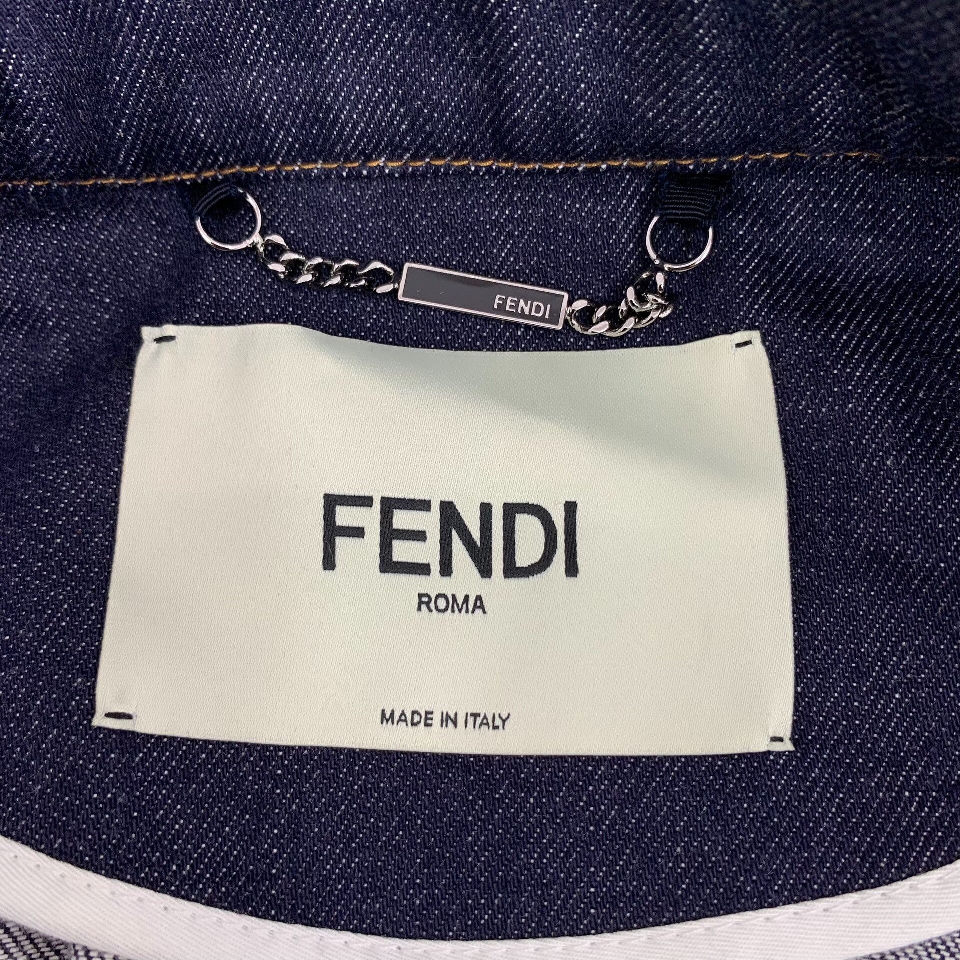 Fendi Fendi Cotton Blue Jacket L Women Size L / US 10 / IT 46 - 5 Thumbnail