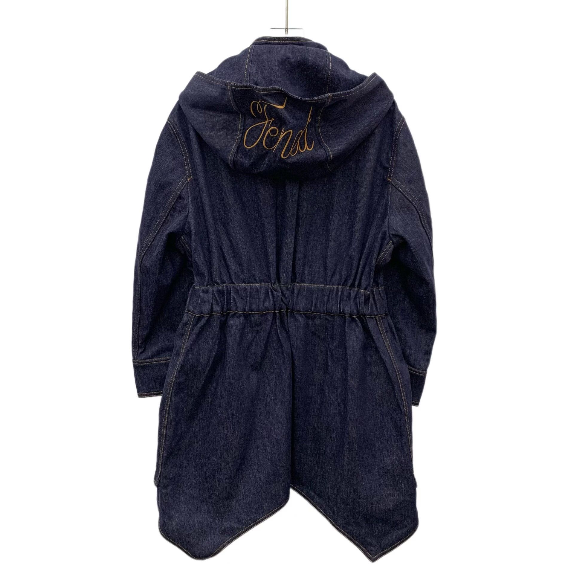 Fendi Fendi Cotton Blue Jacket L Women Size L / US 10 / IT 46 - 2 Thumbnail
