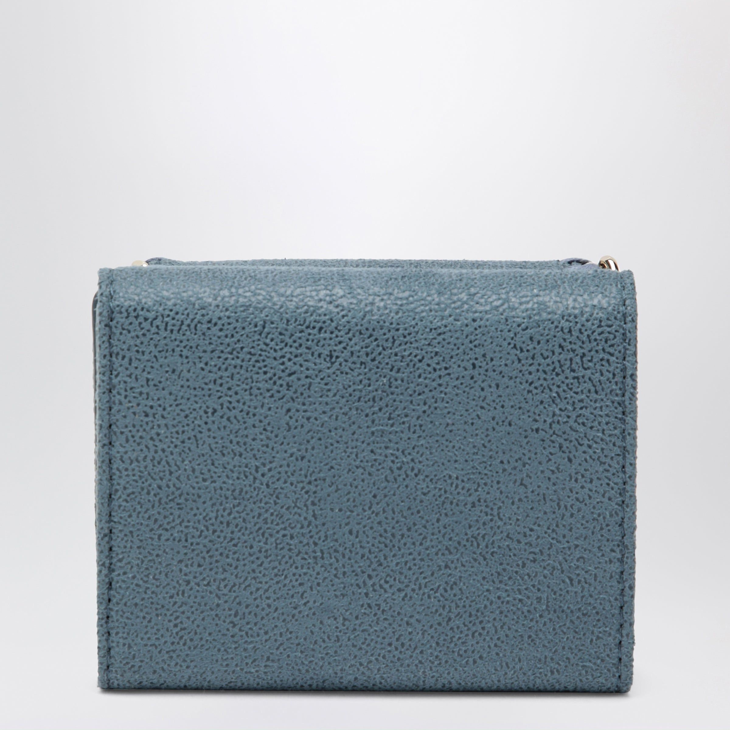 Stella McCartney Stella Mccartney Light Blue Falabella Trifold Wallet With Chain Size ONE SIZE - 2 Thumbnail