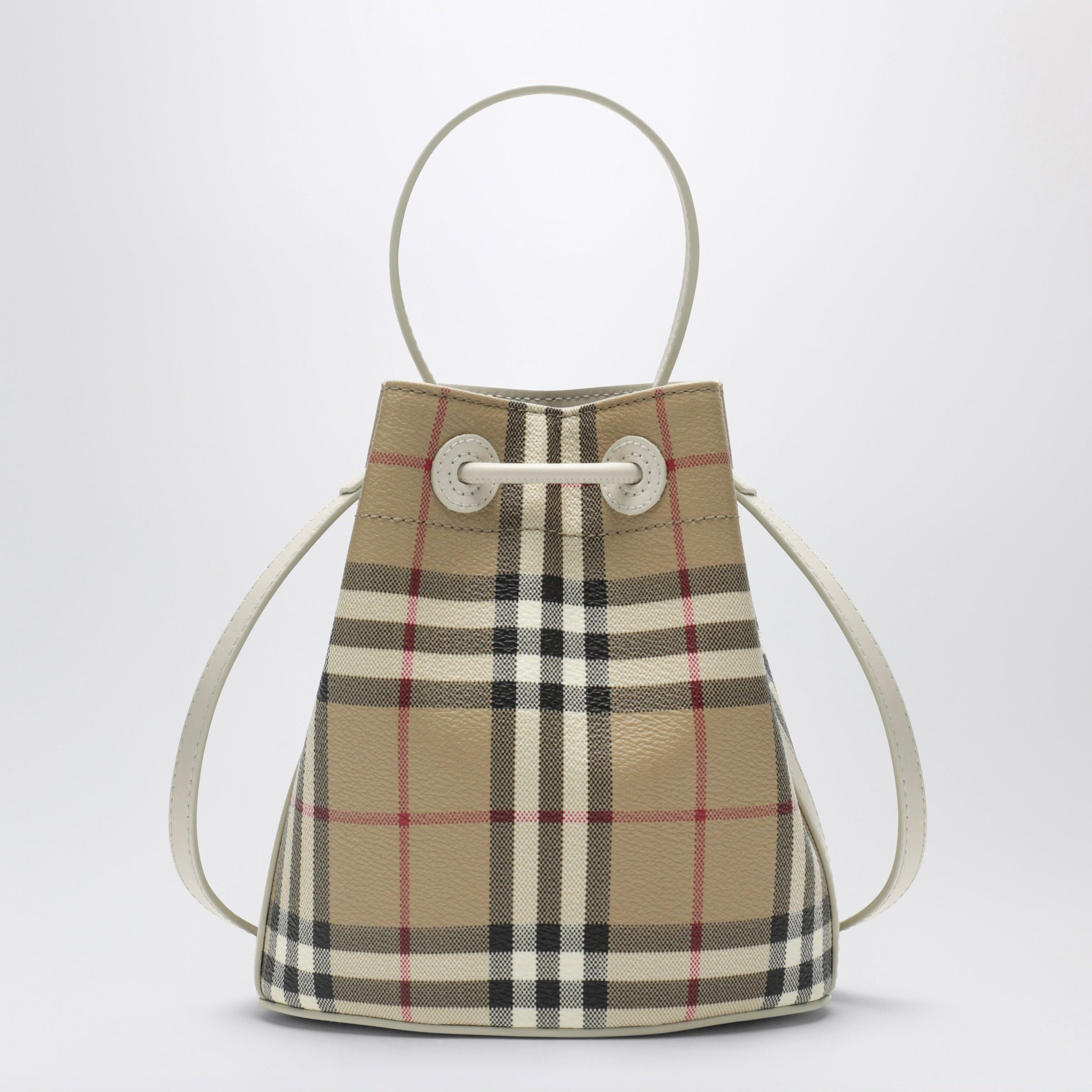 Burberry Burberry Mini Bucket Bag With Check Pattern Size ONE SIZE - 2 Thumbnail