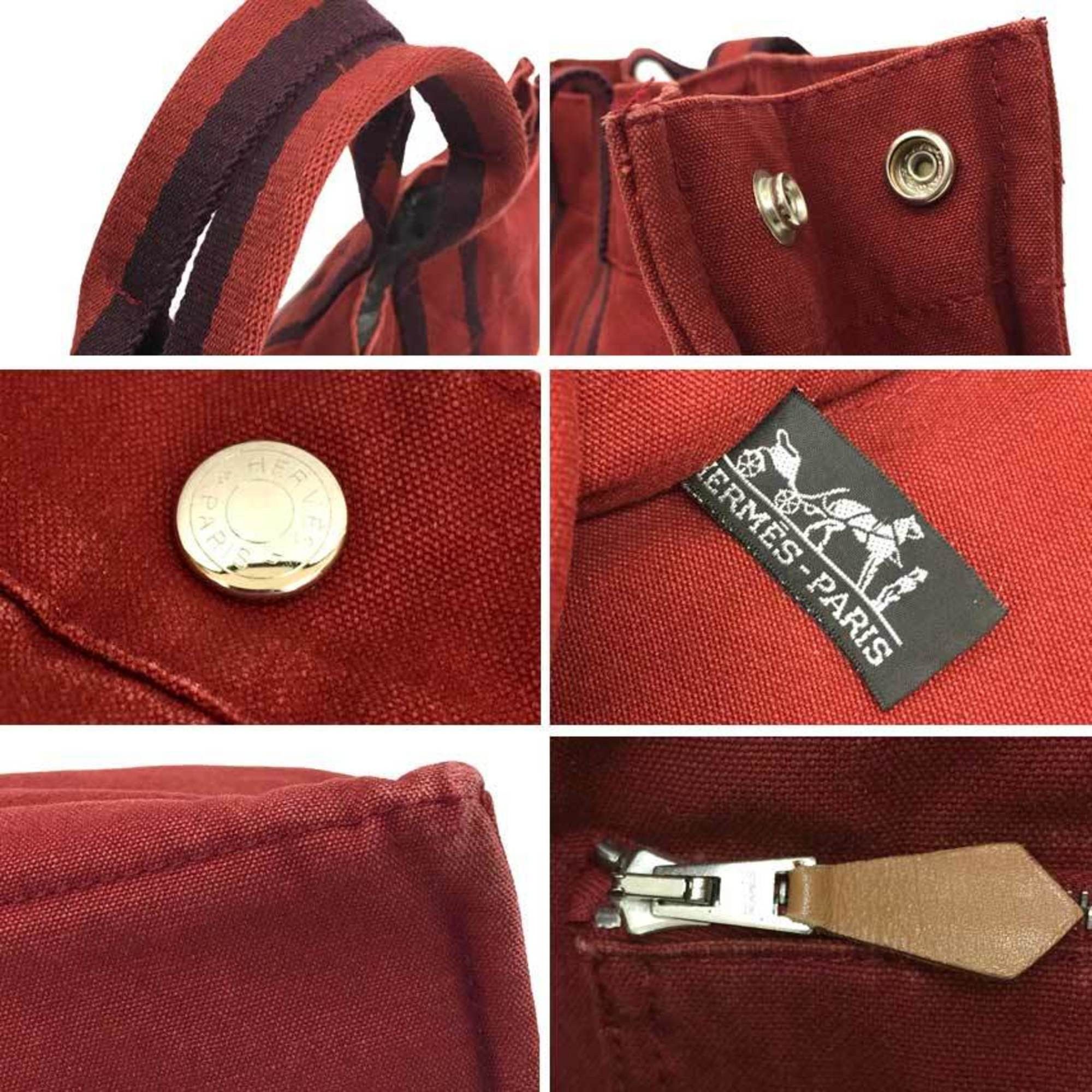 Hermes Hermes Fourre-Tout MM Tote Bag Handbag Red Size ONE SIZE - 3 Thumbnail
