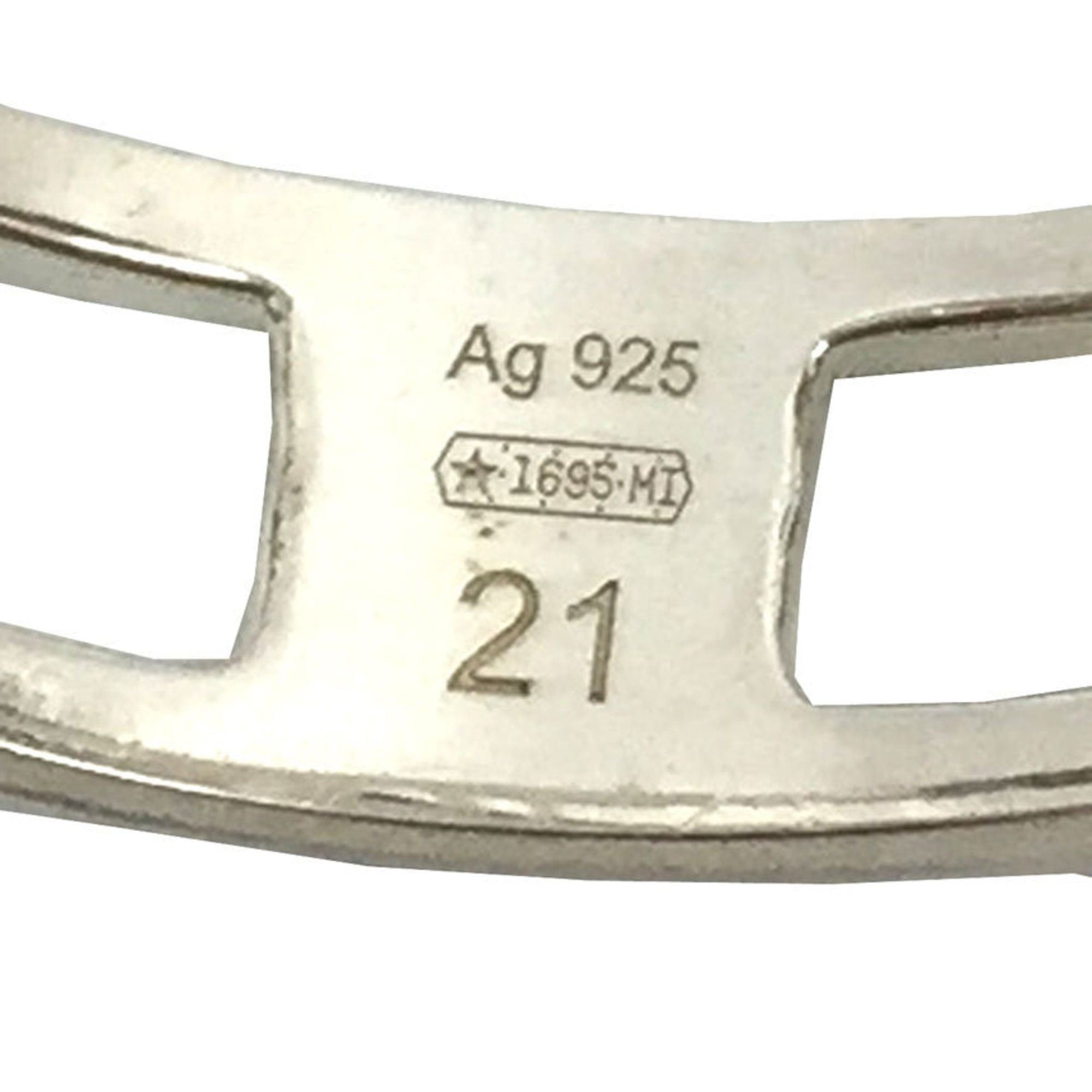 Gucci Gucci Interlocking G Band Ring, 298036, #21, AG925 Silver, Ring Size ONE SIZE - 3 Thumbnail