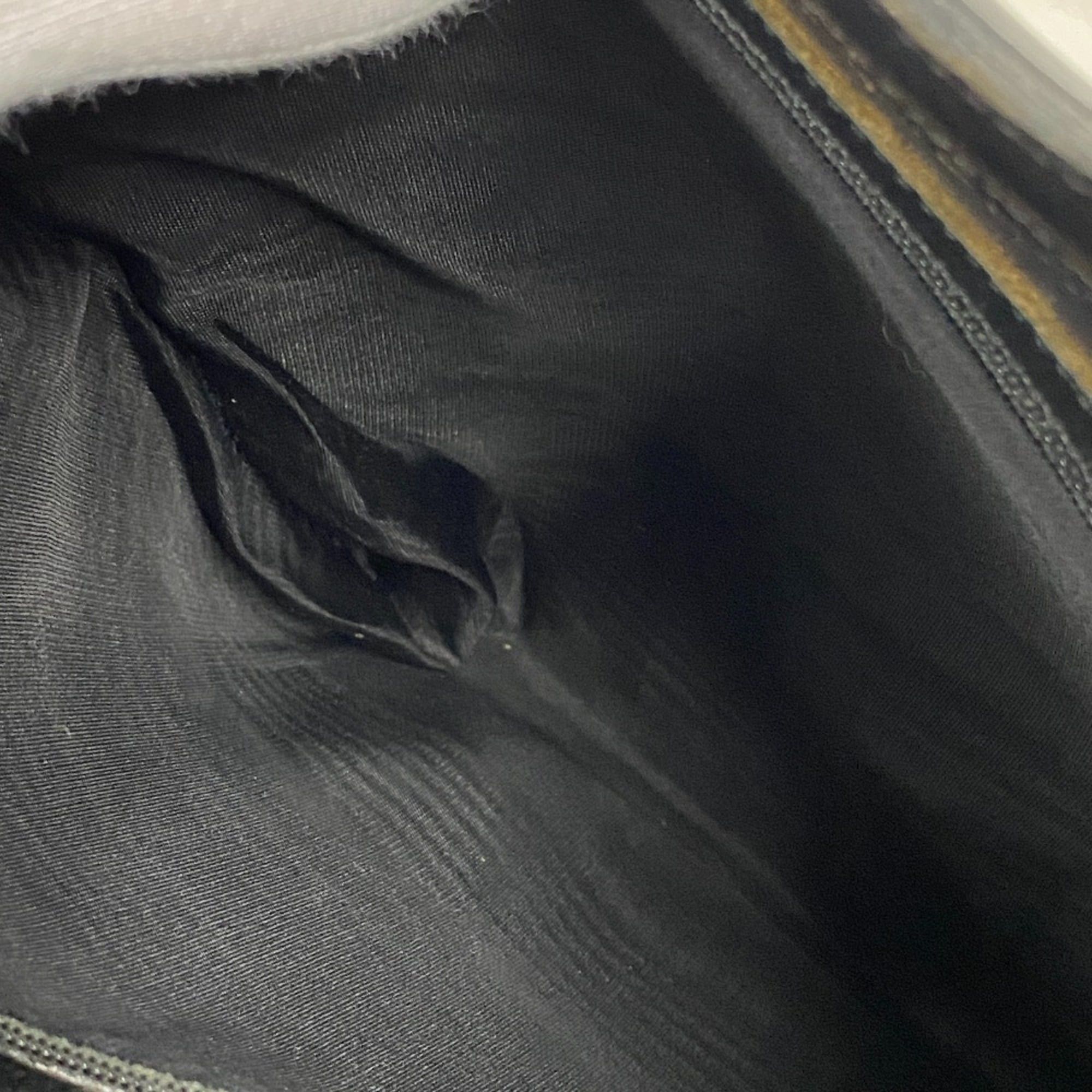 Celine CELINE Circle Logo Macadam Handbag, Black Size ONE SIZE - 11 Thumbnail