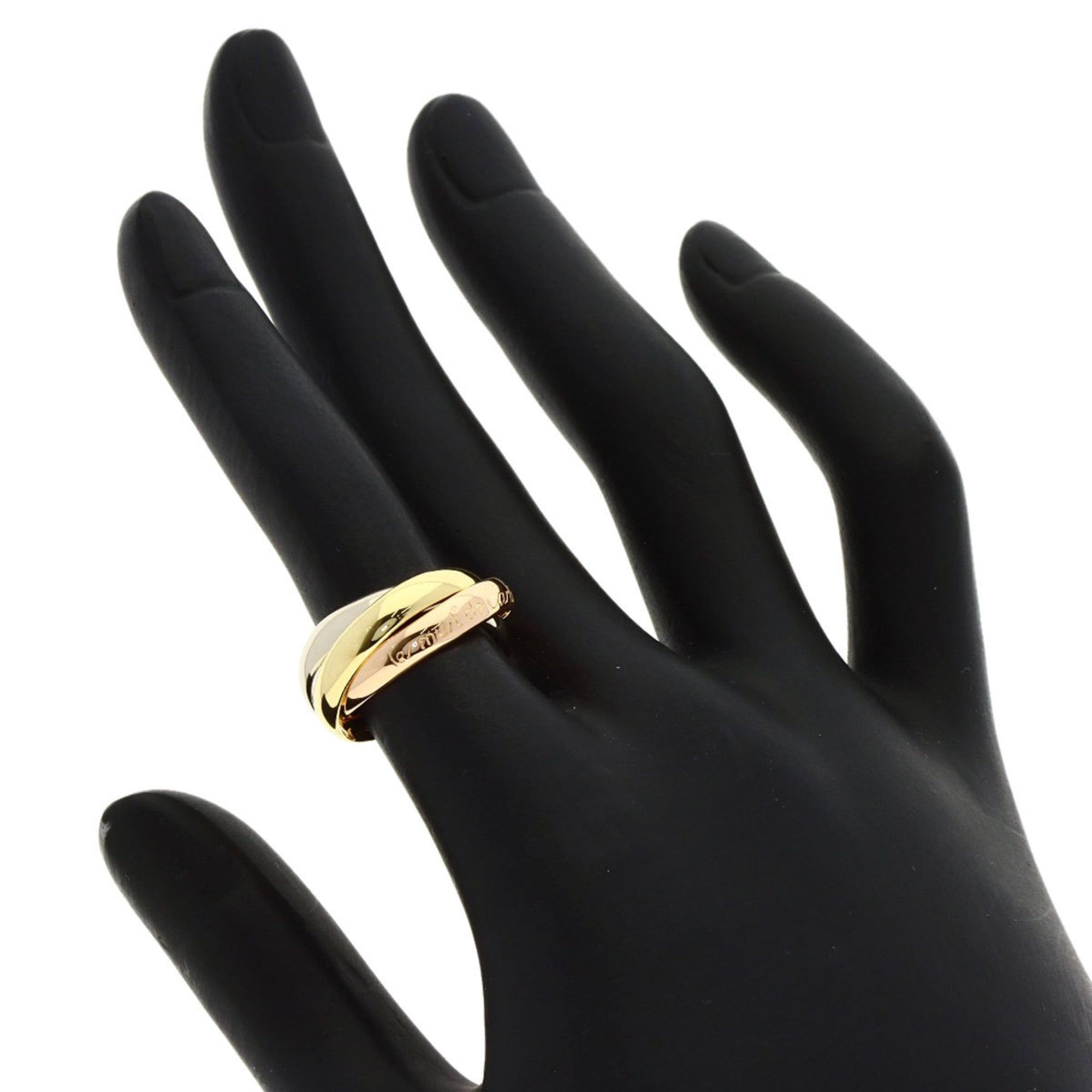 Cartier Cartier Trinity #49 Ring - 18K Yellow Gold/18K Pink White Gold Women's CARTIER Size ONE SIZE - 4 Thumbnail