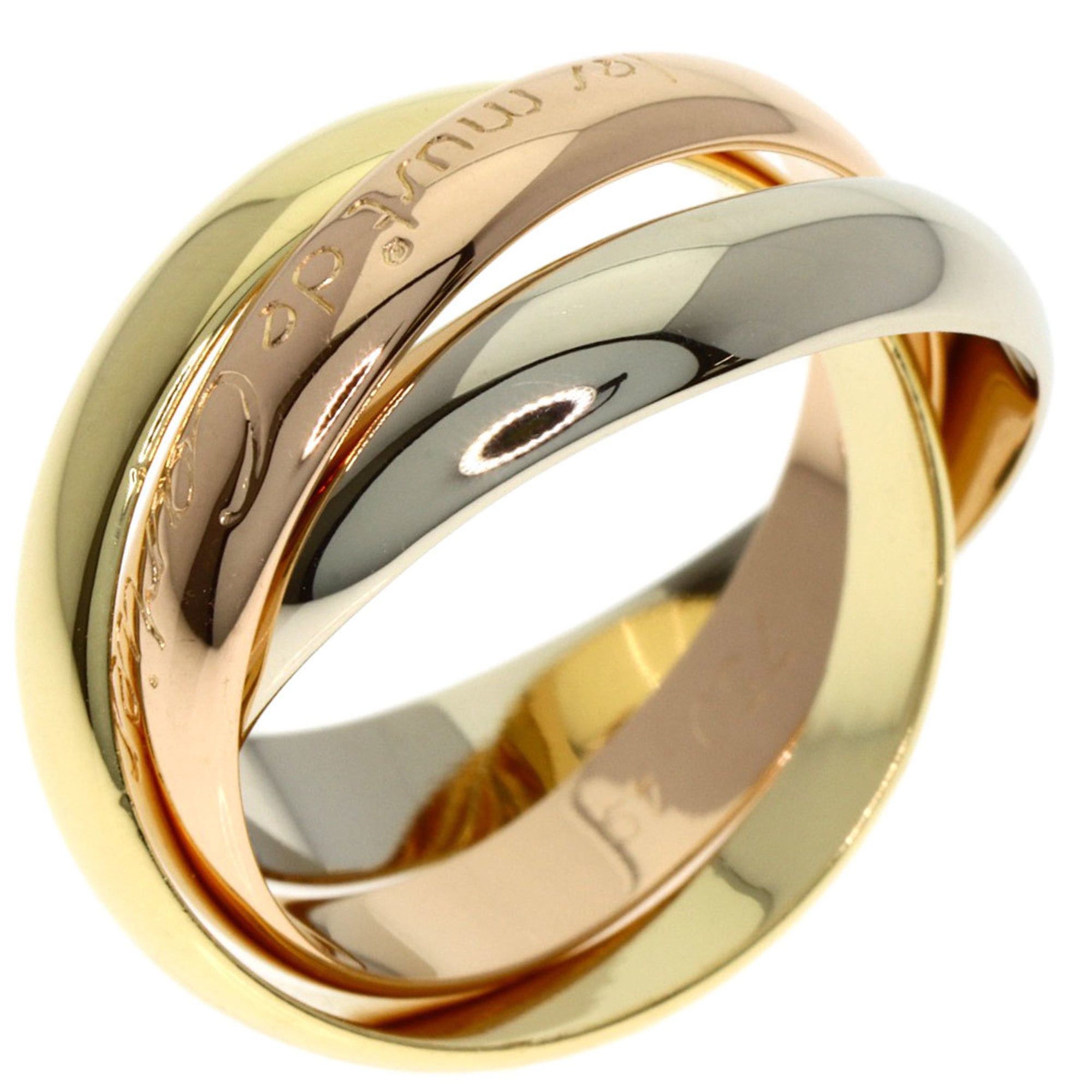 Cartier Cartier Trinity #49 Ring - 18K Yellow Gold/18K Pink White Gold Women's CARTIER Size ONE SIZE - 2 Thumbnail