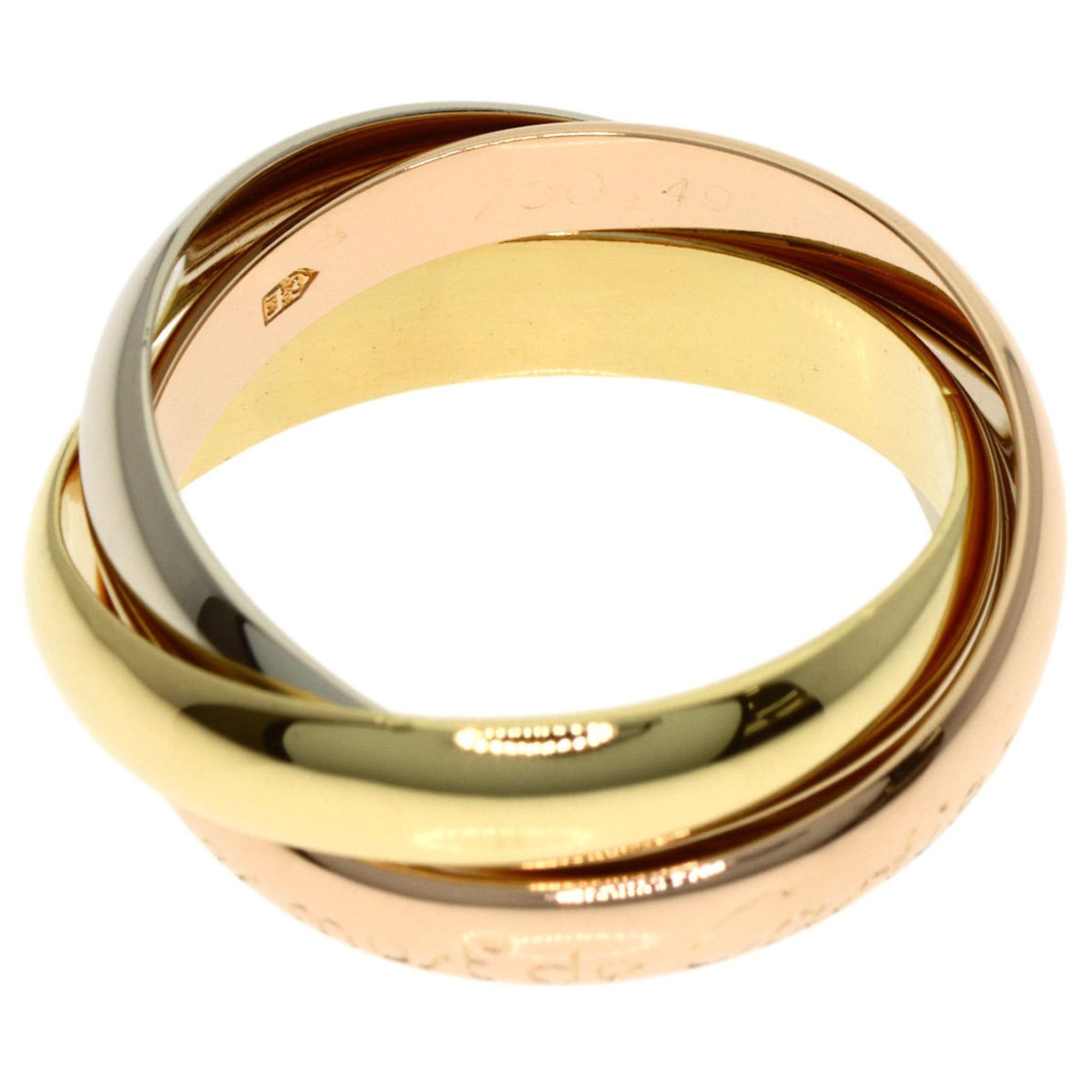 Cartier Cartier Trinity #49 Ring - 18K Yellow Gold/18K Pink White Gold Women's CARTIER Size ONE SIZE - 3 Thumbnail