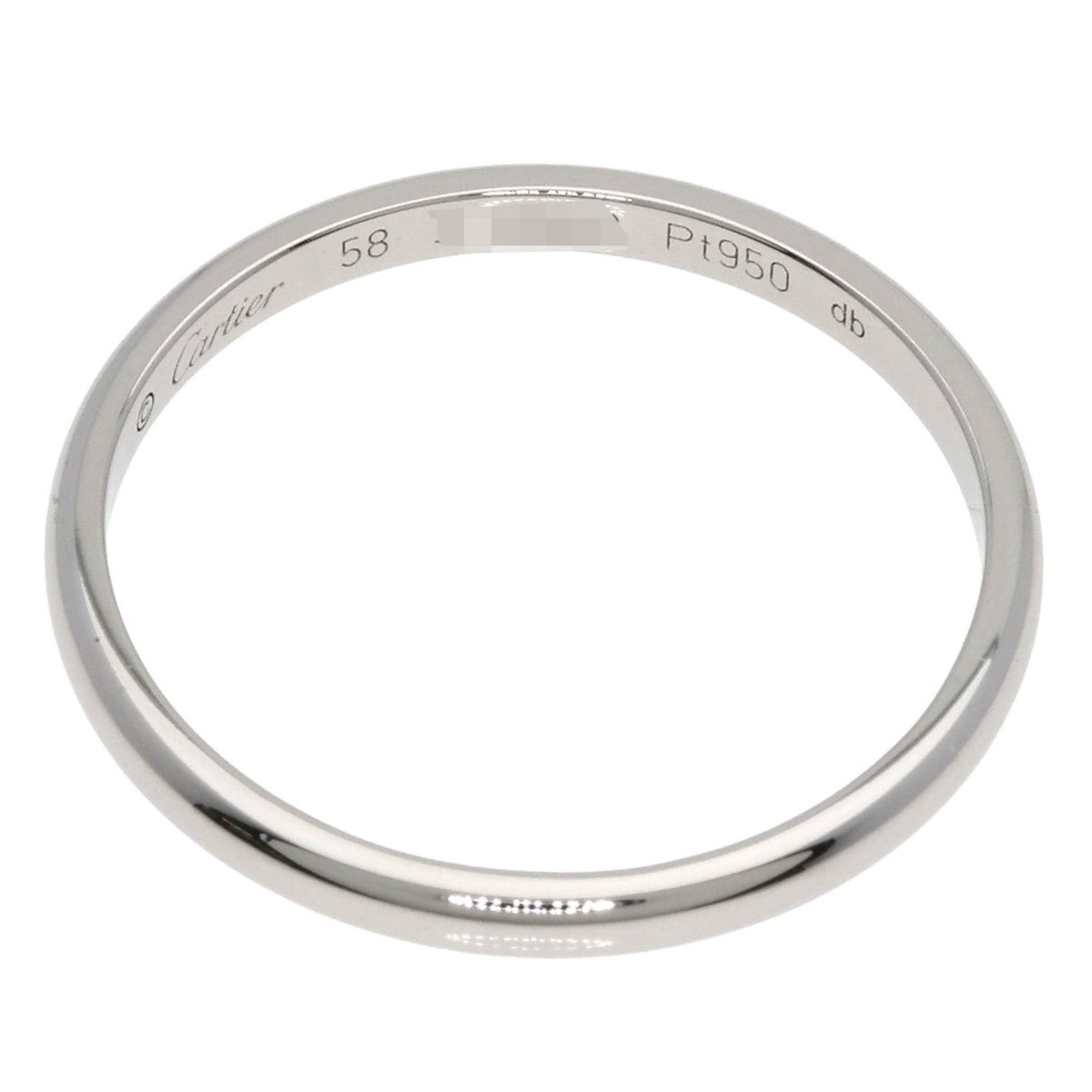Cartier Cartier Wedding Ring #58, Platinum PT950, Women's, CARTIER Size ONE SIZE - 4 Thumbnail