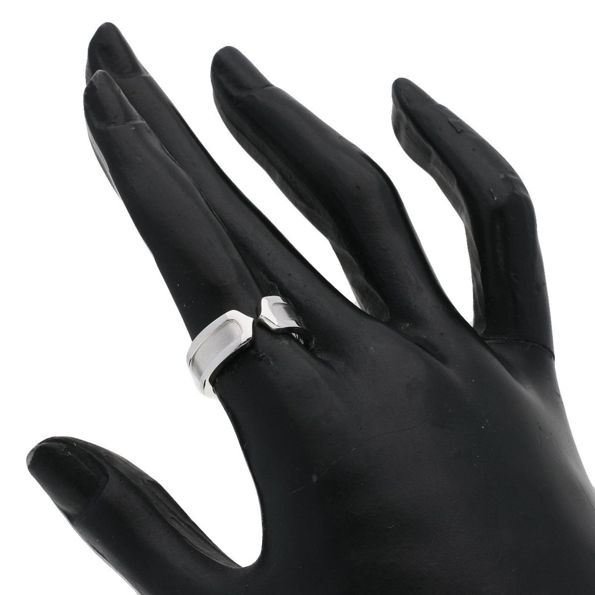 Cartier Cartier C2 Ring #51, 18K White Gold, Women's Ring, CARTIER Size ONE SIZE - 7 Thumbnail