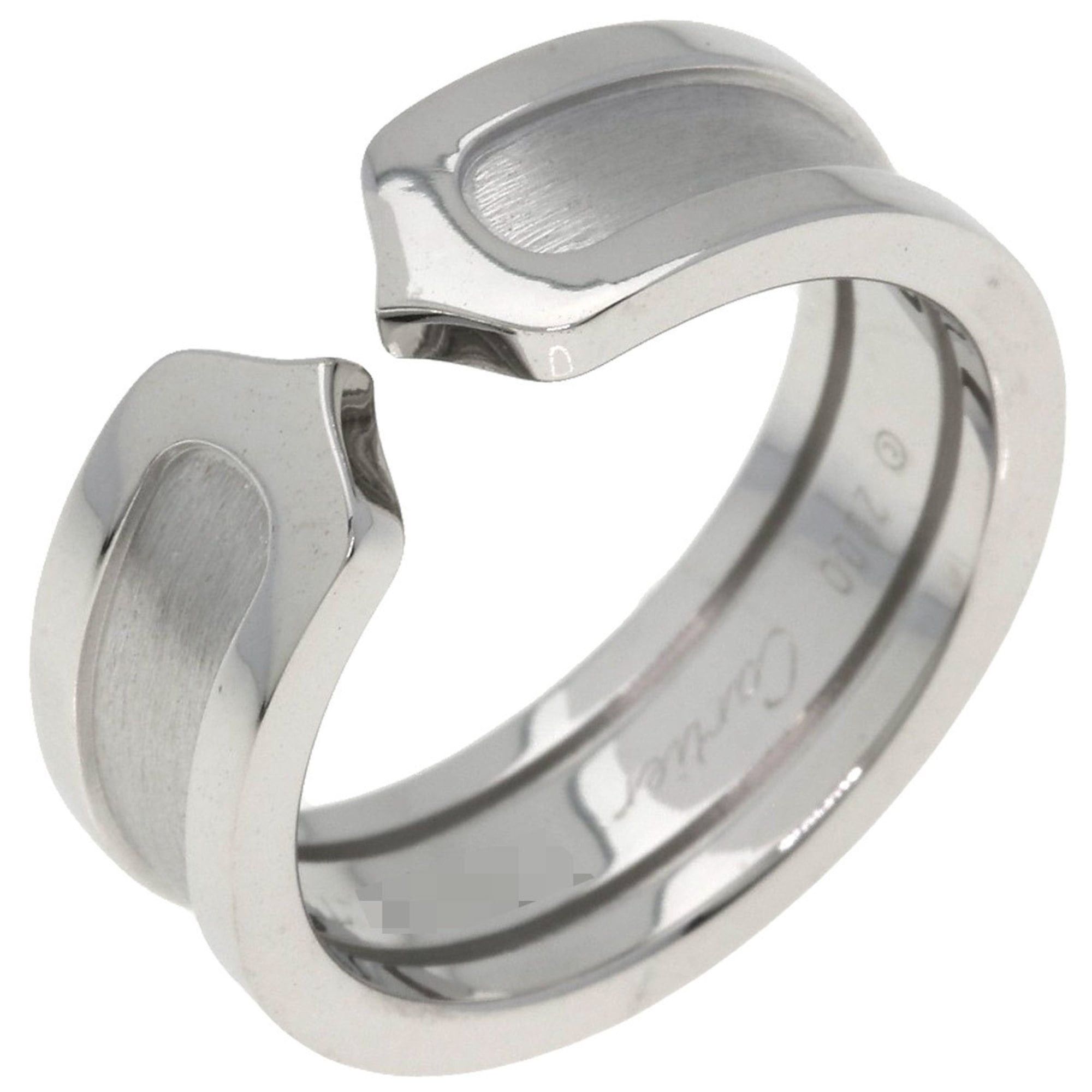 Cartier Cartier C2 Ring #51, 18K White Gold, Women's Ring, CARTIER Size ONE SIZE - 2 Thumbnail