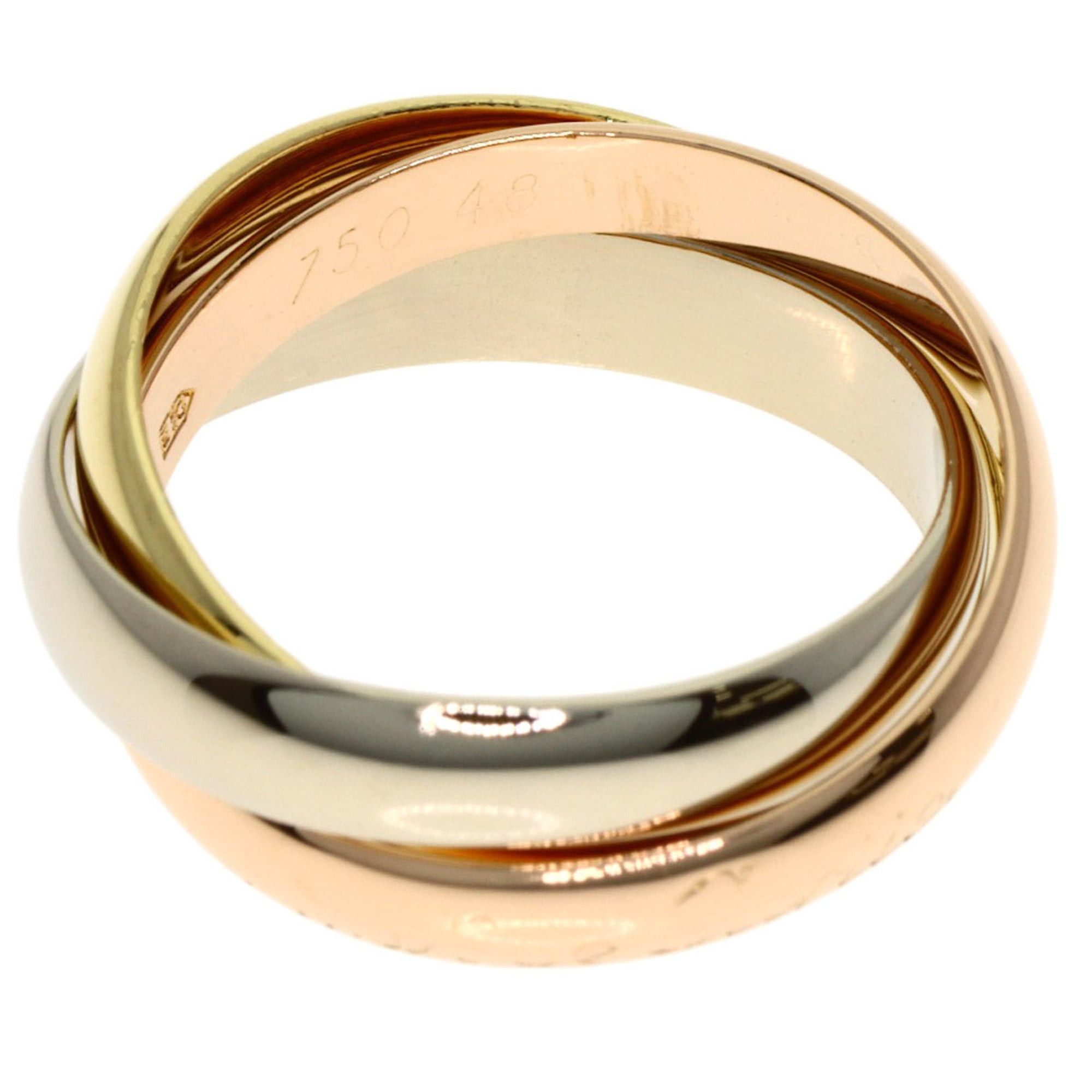 Cartier Cartier Trinity #48 Ring - 18K Yellow Gold/18K Pink White Gold Women's CARTIER Size ONE SIZE - 3 Thumbnail