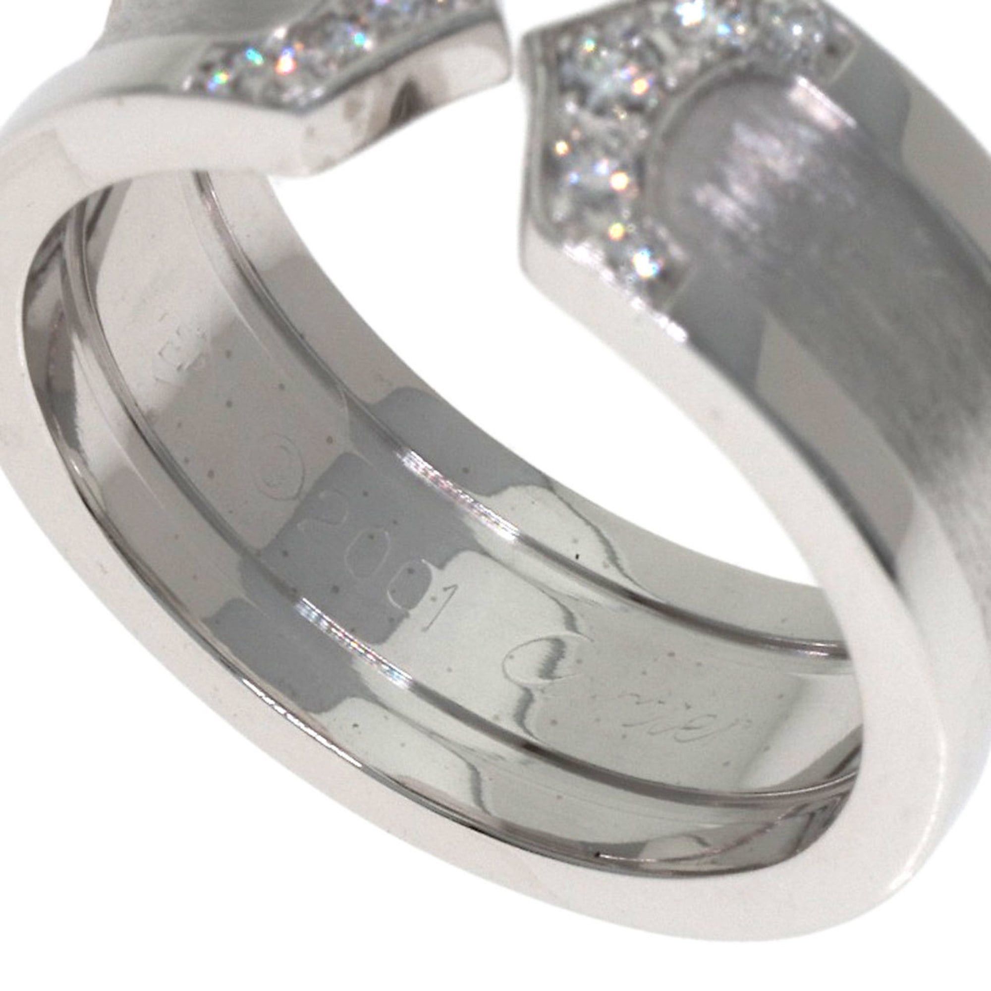 Cartier Cartier C2 Ring SM Diamond #47 Ring, 18K White Gold, Women's, CARTIER Size ONE SIZE - 5 Thumbnail