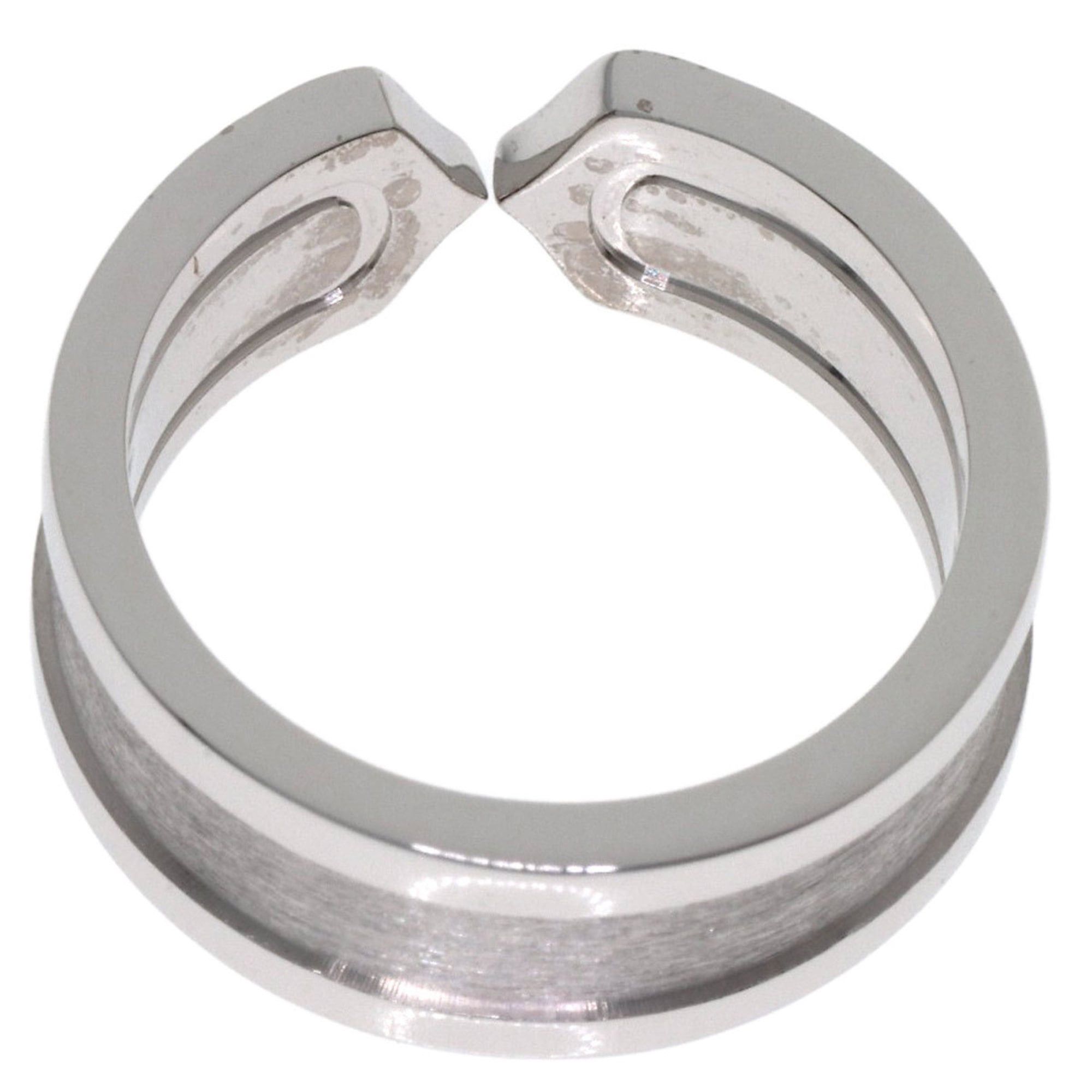 Cartier Cartier C2 Ring SM Diamond #47 Ring, 18K White Gold, Women's, CARTIER Size ONE SIZE - 4 Thumbnail