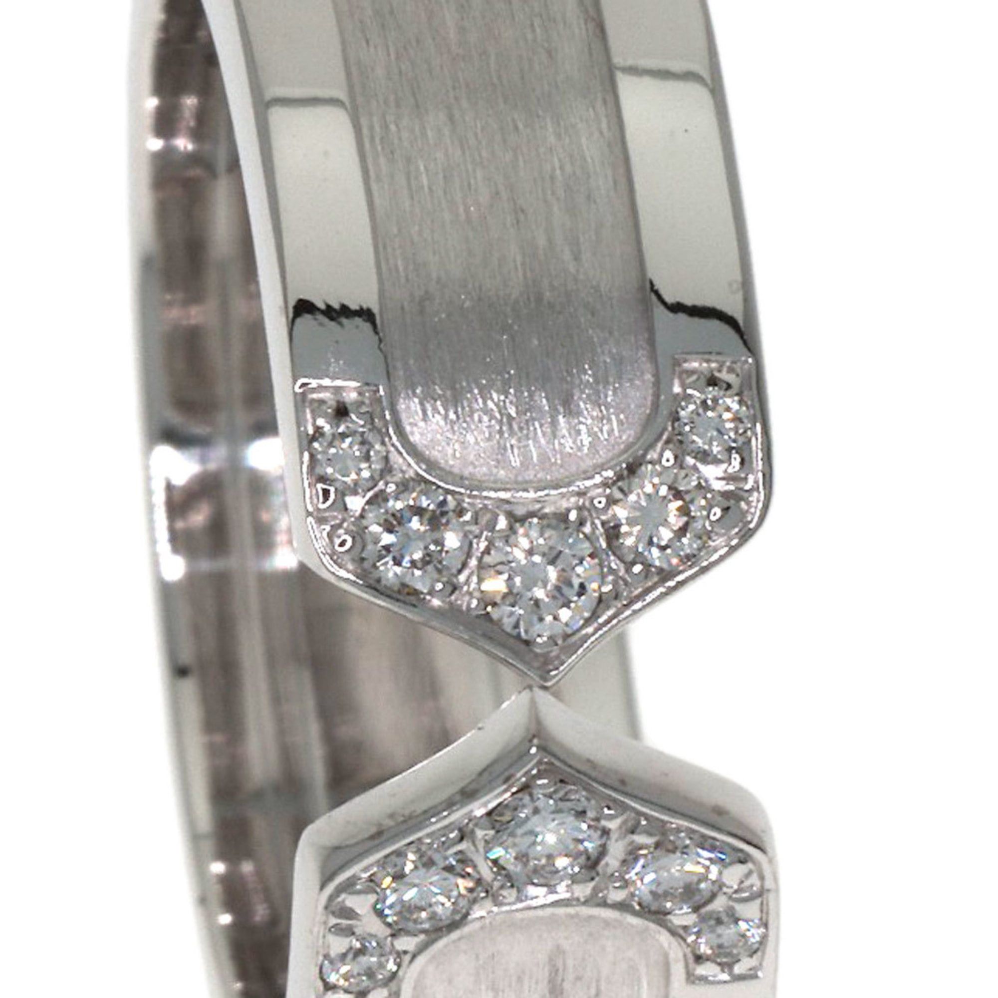 Cartier Cartier C2 Ring SM Diamond #47 Ring, 18K White Gold, Women's, CARTIER Size ONE SIZE - 10 Thumbnail