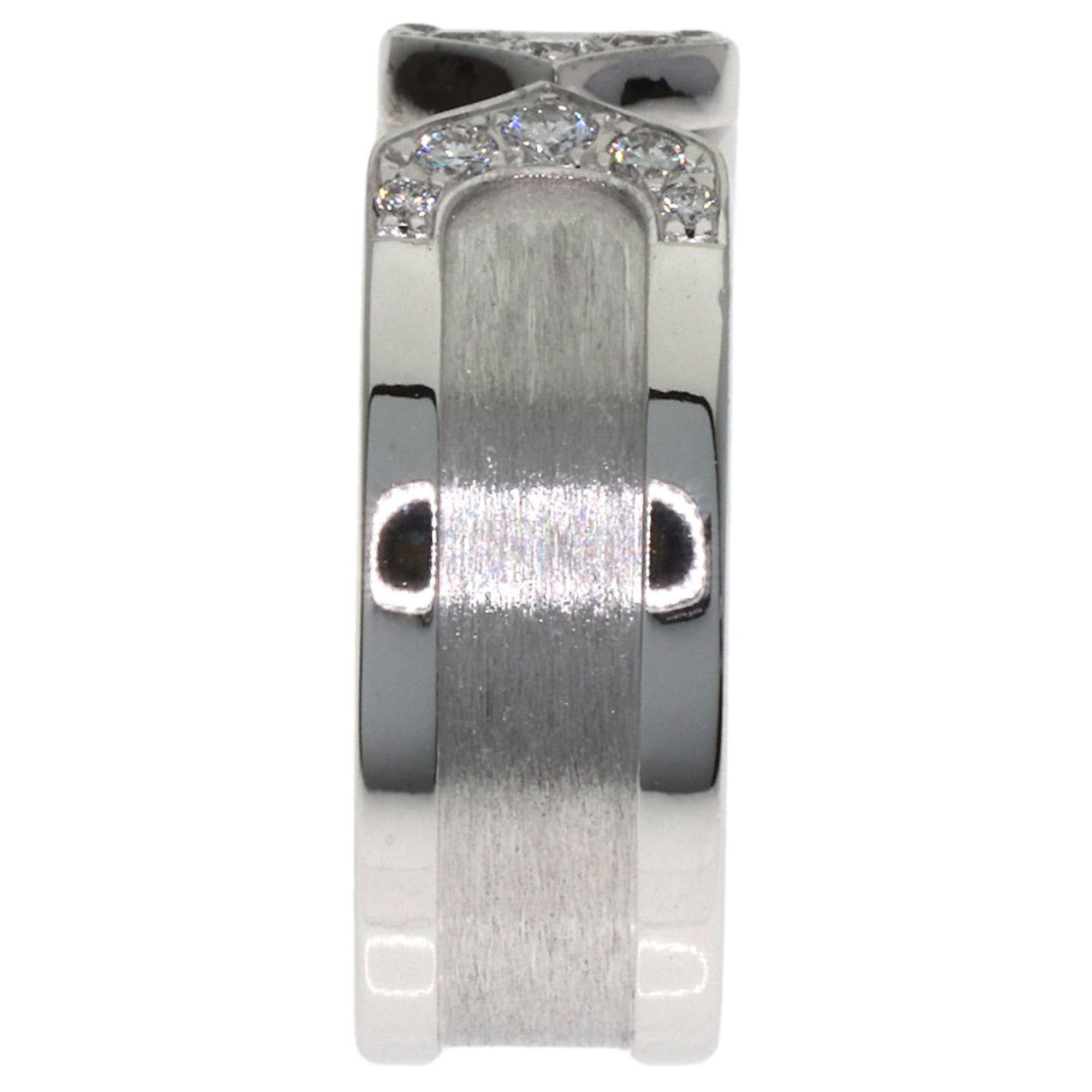 Cartier Cartier C2 Ring SM Diamond #47 Ring, 18K White Gold, Women's, CARTIER Size ONE SIZE - 3 Thumbnail