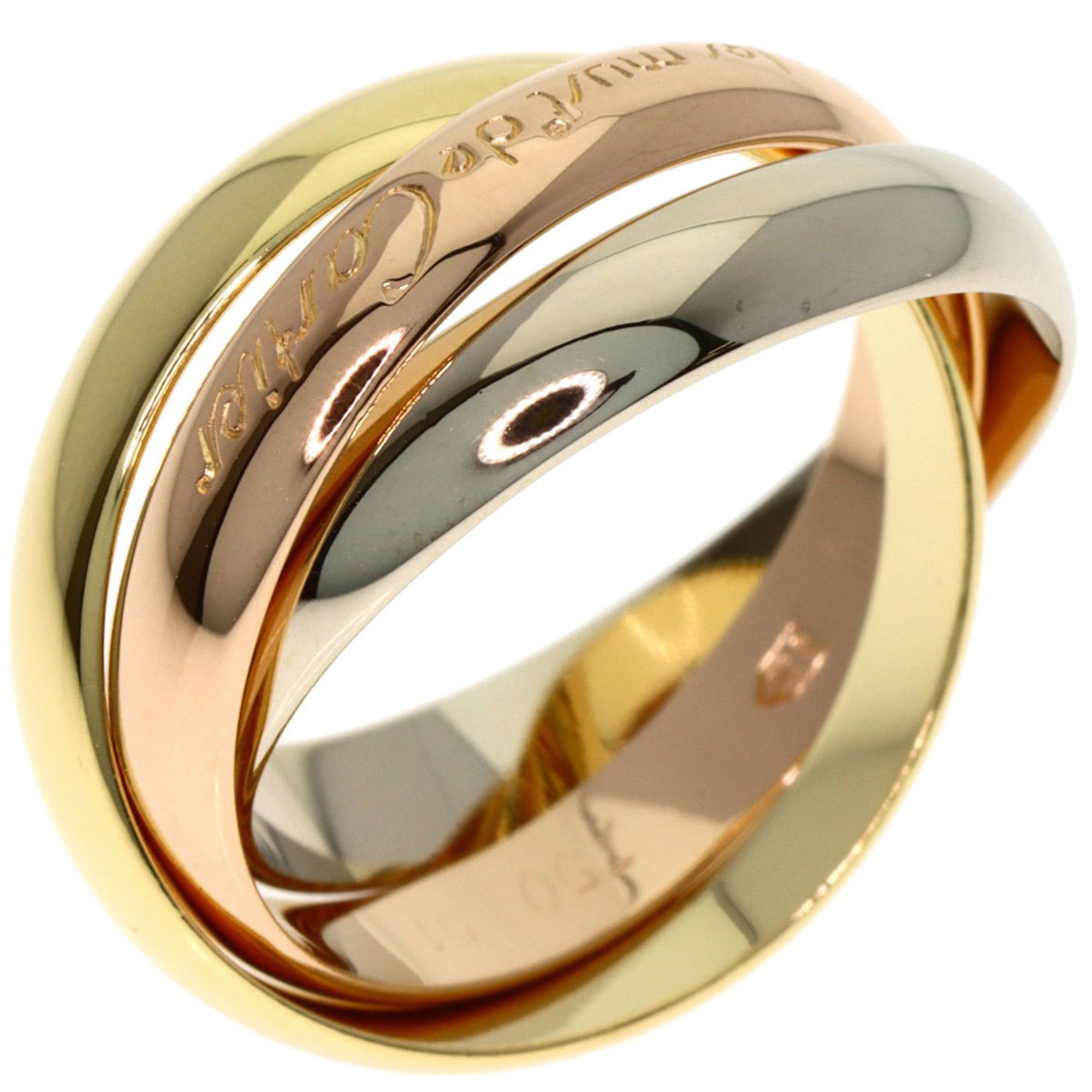 Cartier Cartier Trinity #51 Ring - 18K Yellow Gold/18K Pink White Gold Women's CARTIER Size ONE SIZE - 2 Thumbnail