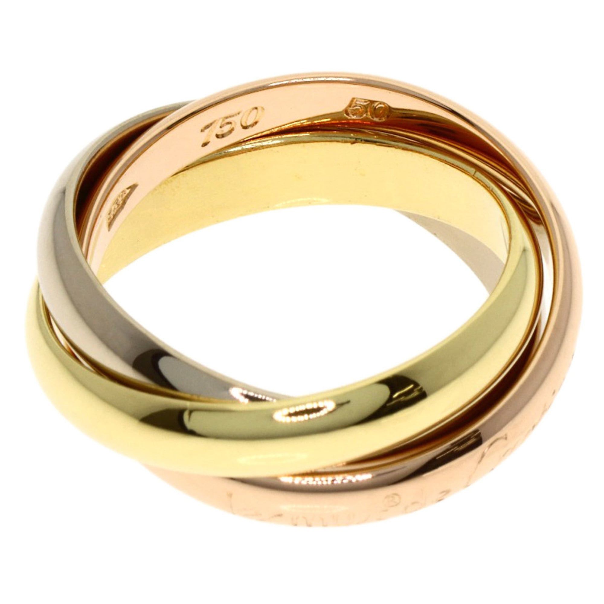 Cartier Cartier Trinity #50 Ring - 18K Yellow Gold/18K Pink White Gold Women's CARTIER Size ONE SIZE - 3 Thumbnail