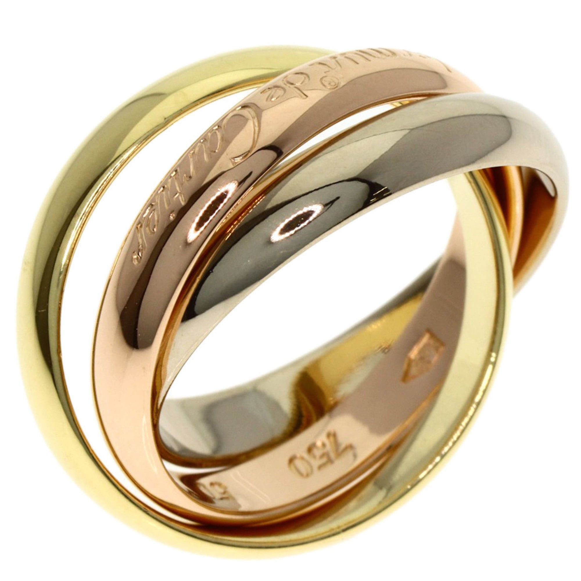 Cartier Cartier Trinity #50 Ring - 18K Yellow Gold/18K Pink White Gold Women's CARTIER Size ONE SIZE - 2 Thumbnail