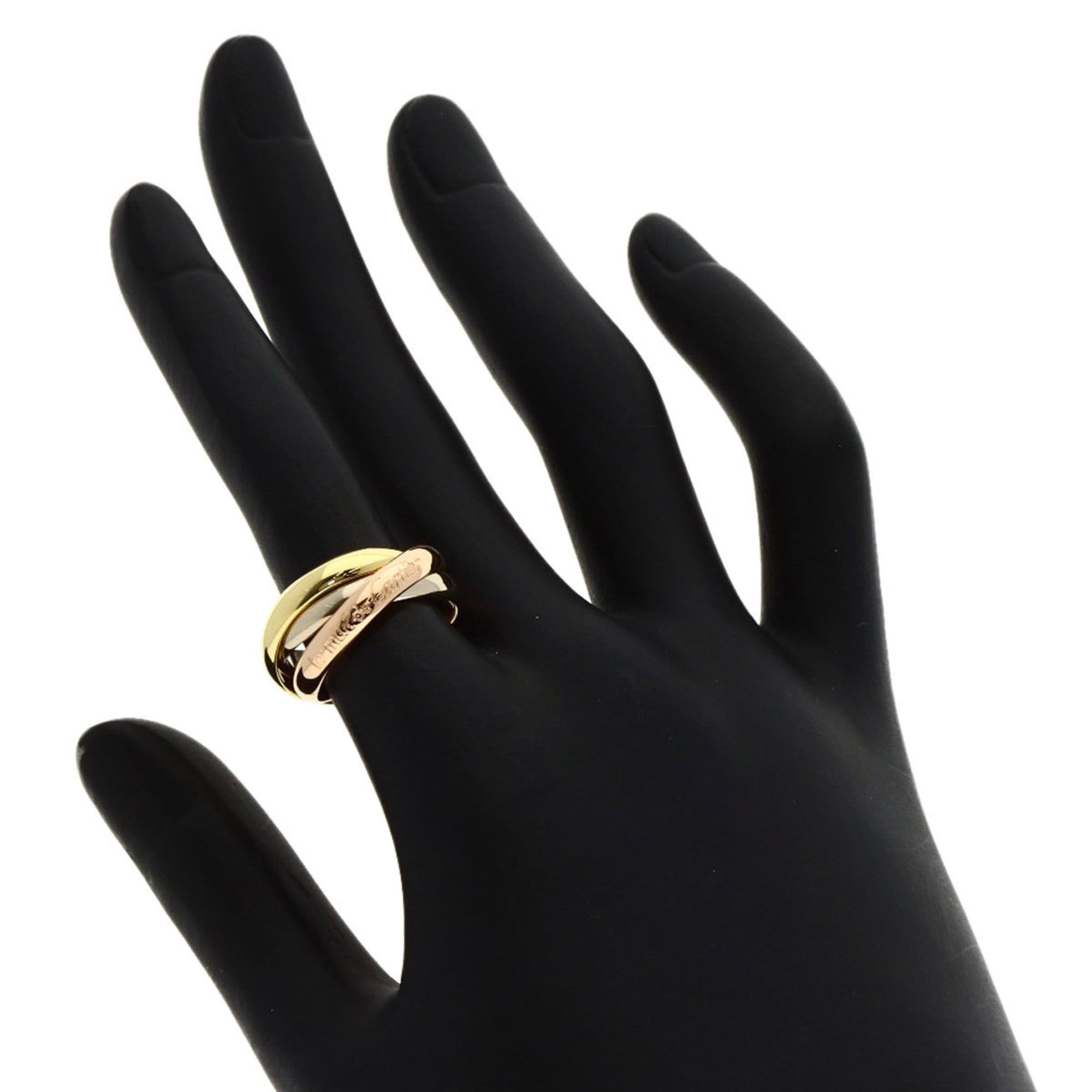 Cartier Cartier Trinity #50 Ring - 18K Yellow Gold/18K Pink White Gold Women's CARTIER Size ONE SIZE - 4 Thumbnail