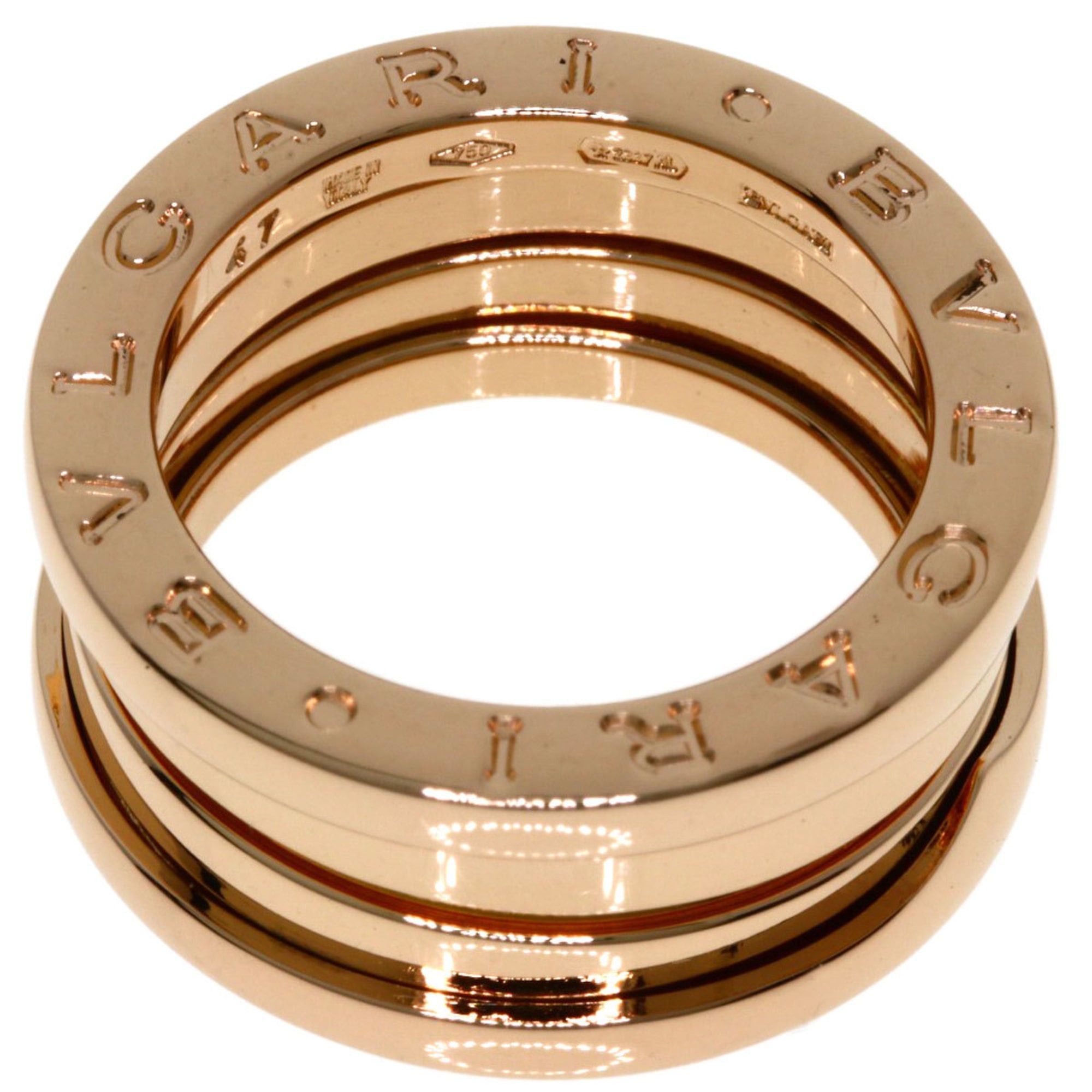Bvlgari BVLGARI B-zero1 2-band ring #47, 18K pink gold, women's. Size ONE SIZE - 4 Thumbnail