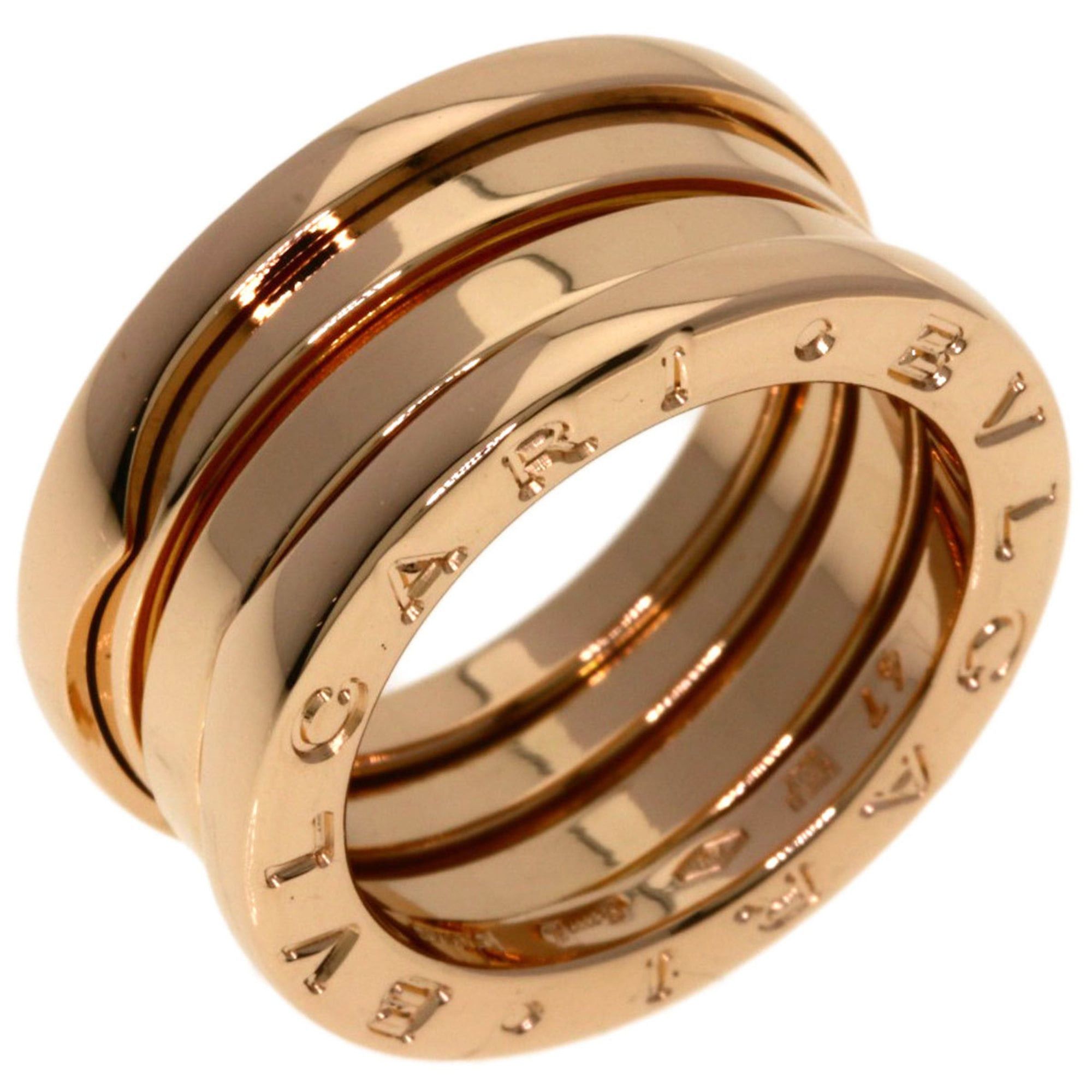 Bvlgari BVLGARI B-zero1 2-band ring #47, 18K pink gold, women's. Size ONE SIZE - 2 Thumbnail