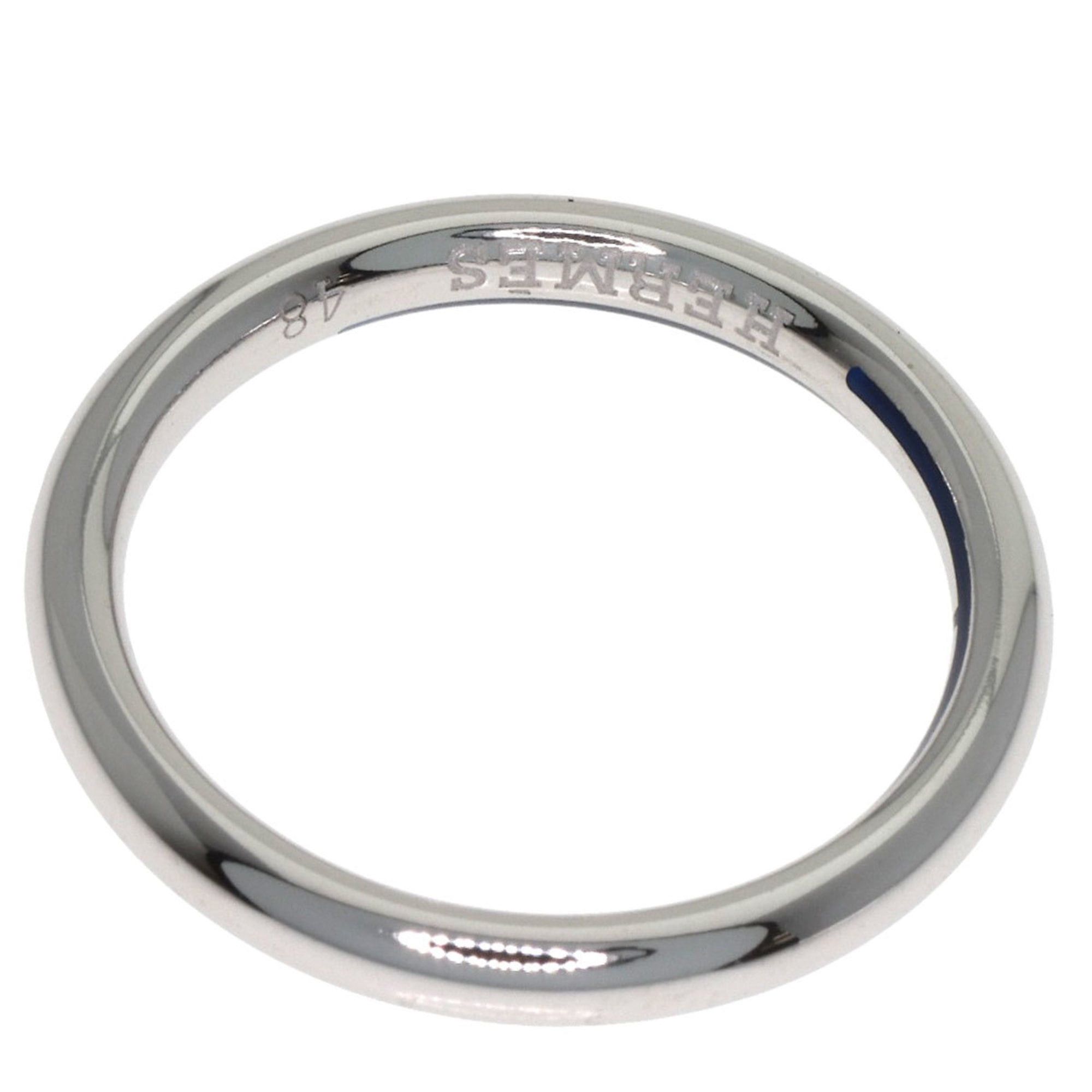 Hermes Hermes Wedding Ring #48, 18K White Gold, Women's Size ONE SIZE - 6 Thumbnail