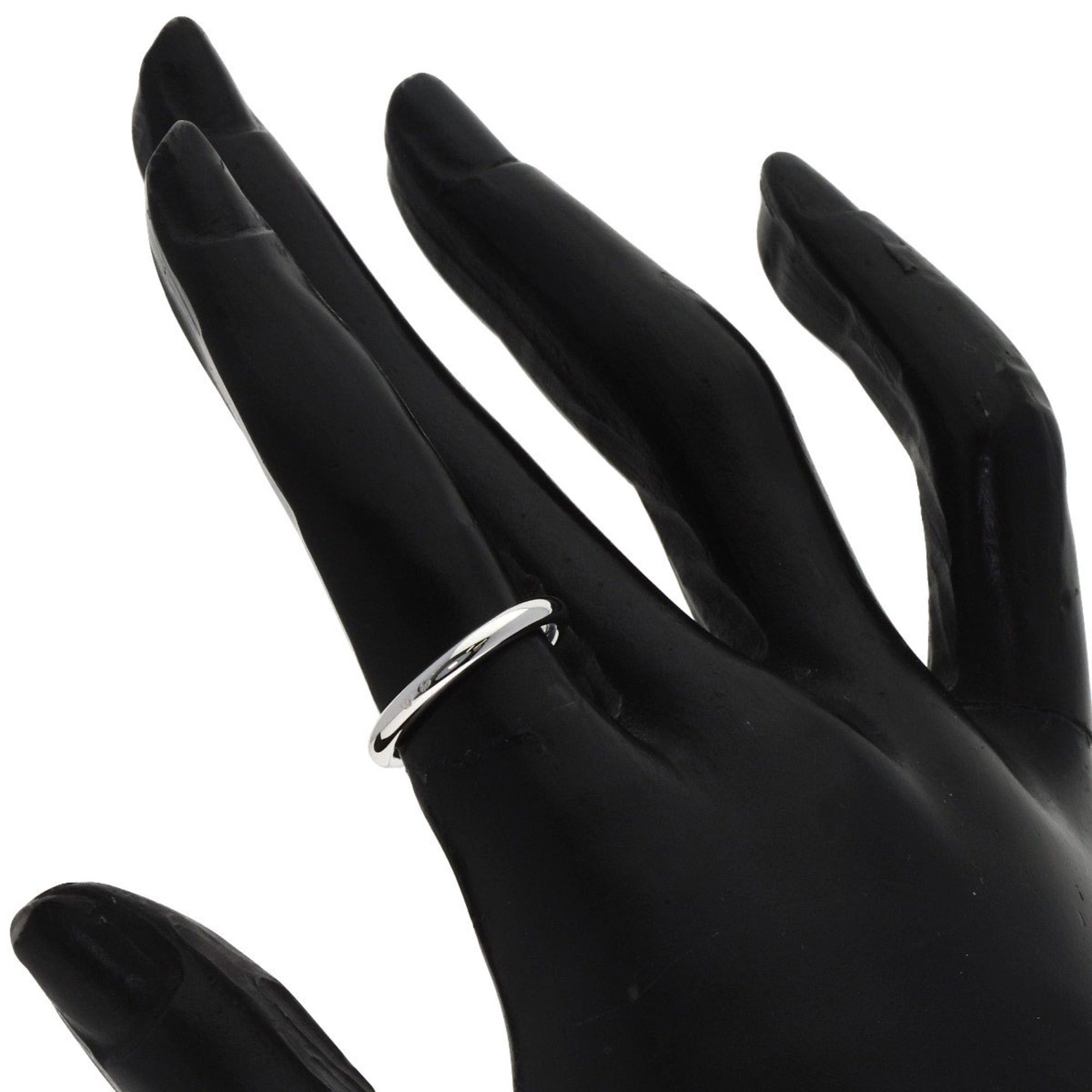 Hermes Hermes Wedding Ring #48, 18K White Gold, Women's Size ONE SIZE - 7 Thumbnail