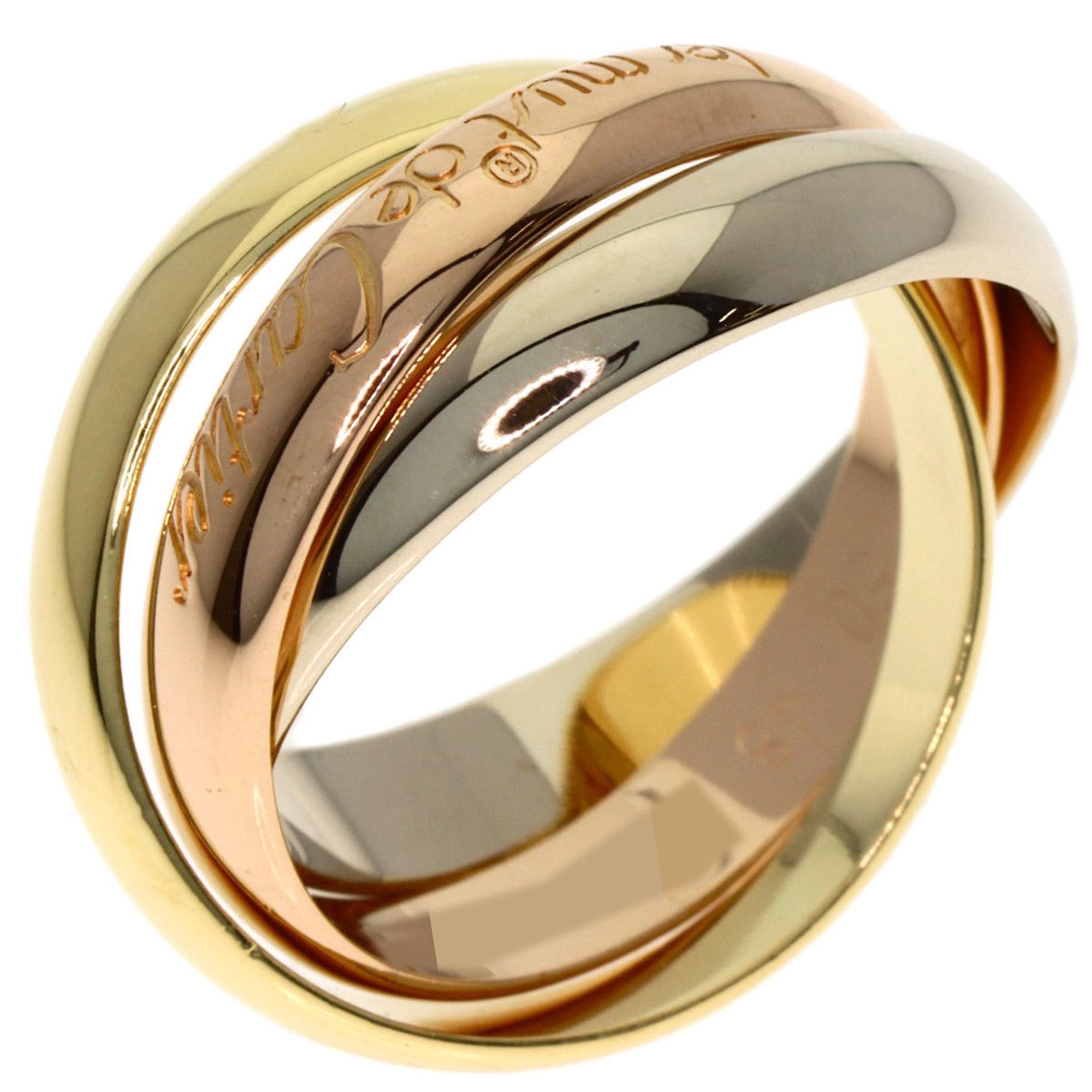 Cartier Cartier Trinity #48 Ring - 18K Yellow Gold/18K Pink White Gold Women's CARTIER Size ONE SIZE - 2 Thumbnail