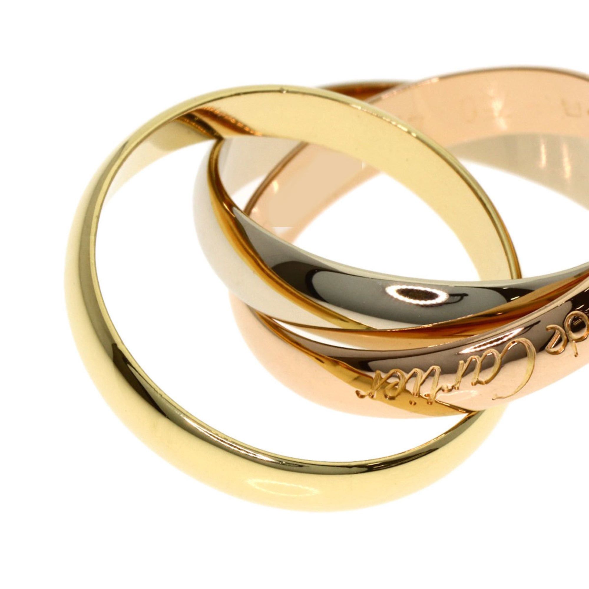 Cartier Cartier Trinity #48 Ring - 18K Yellow Gold/18K Pink White Gold Women's CARTIER Size ONE SIZE - 6 Thumbnail