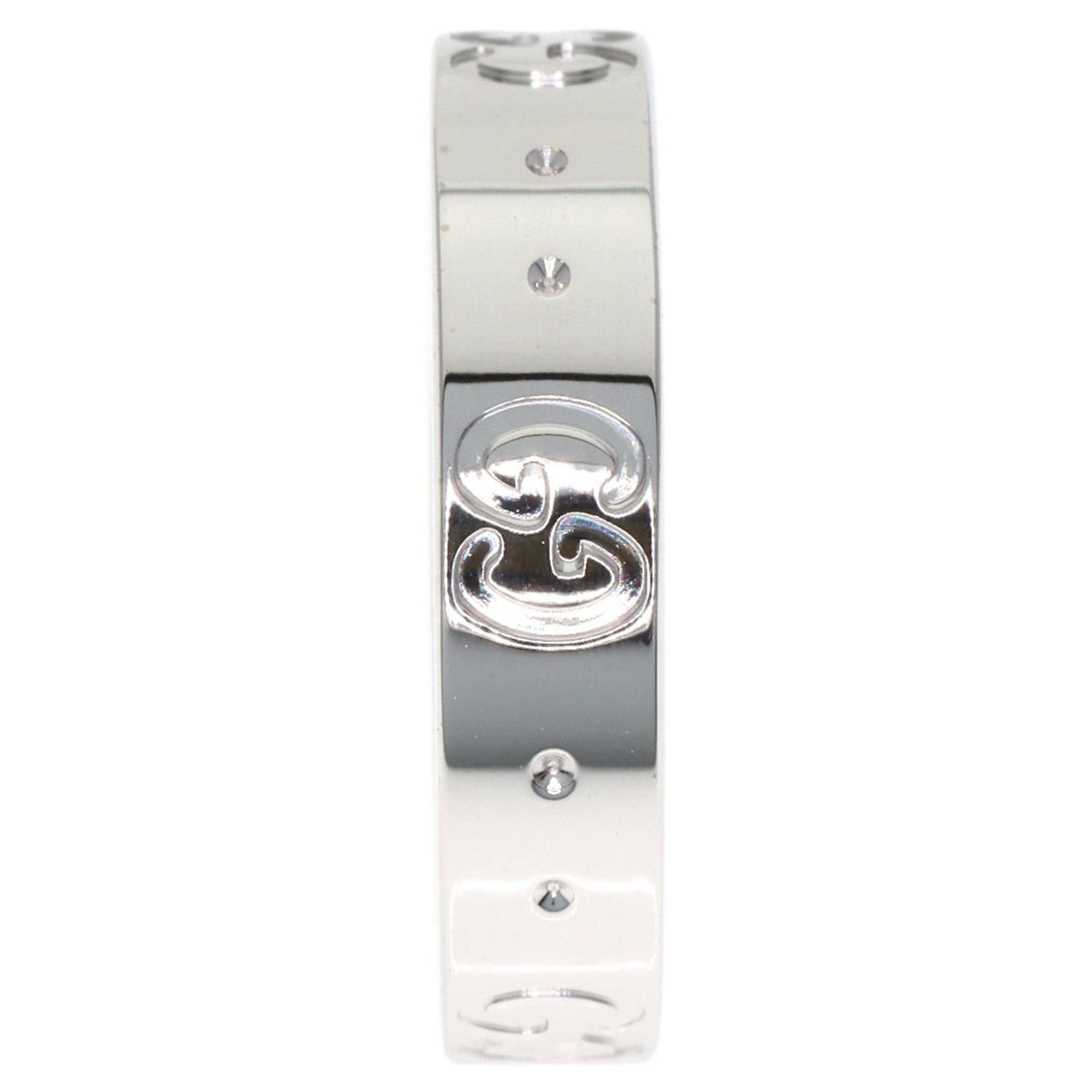 Gucci Gucci Icon #9 Ring, 18K White Gold, Women's GUCCI Size ONE SIZE - 3 Thumbnail