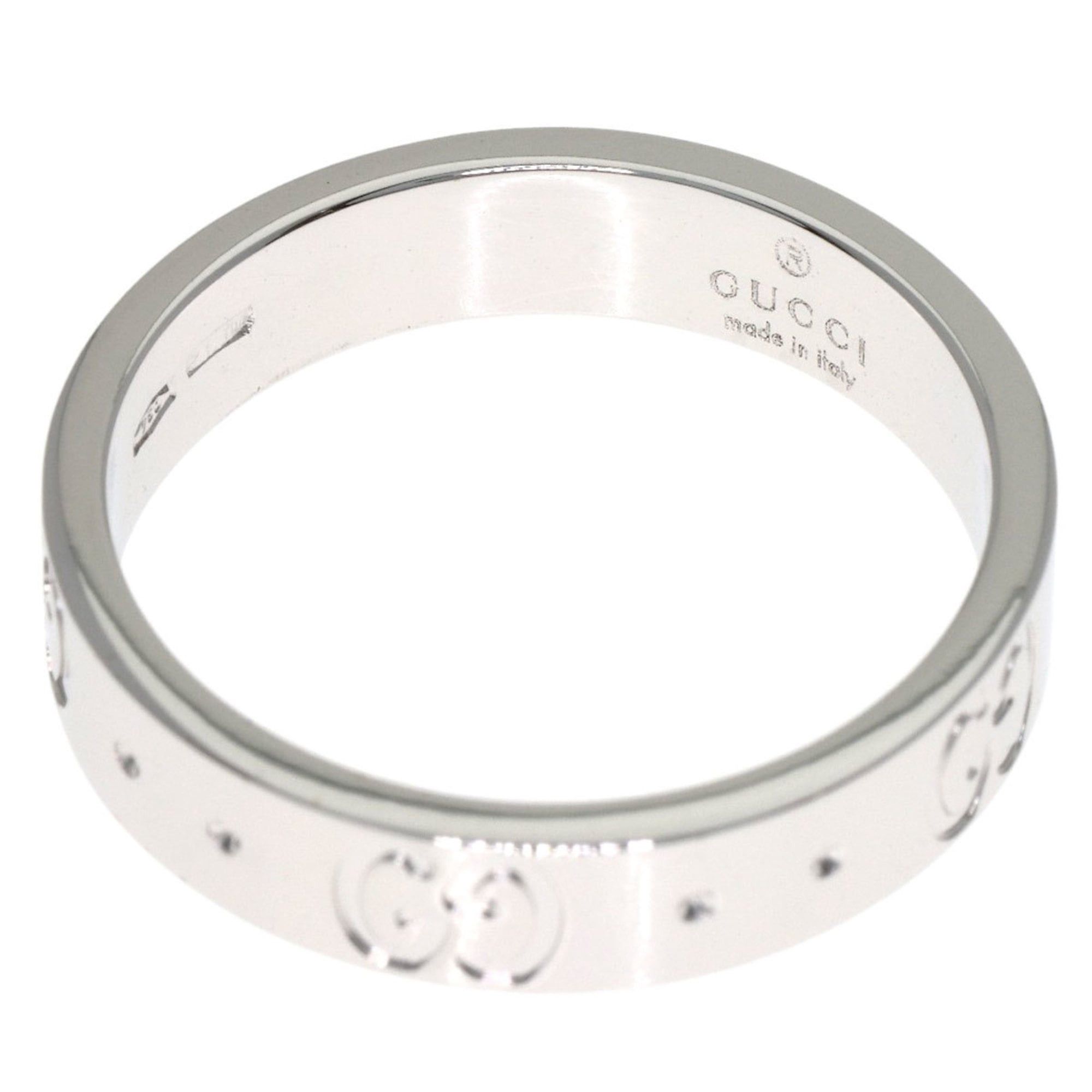 Gucci Gucci Icon #9 Ring, 18K White Gold, Women's GUCCI Size ONE SIZE - 4 Thumbnail