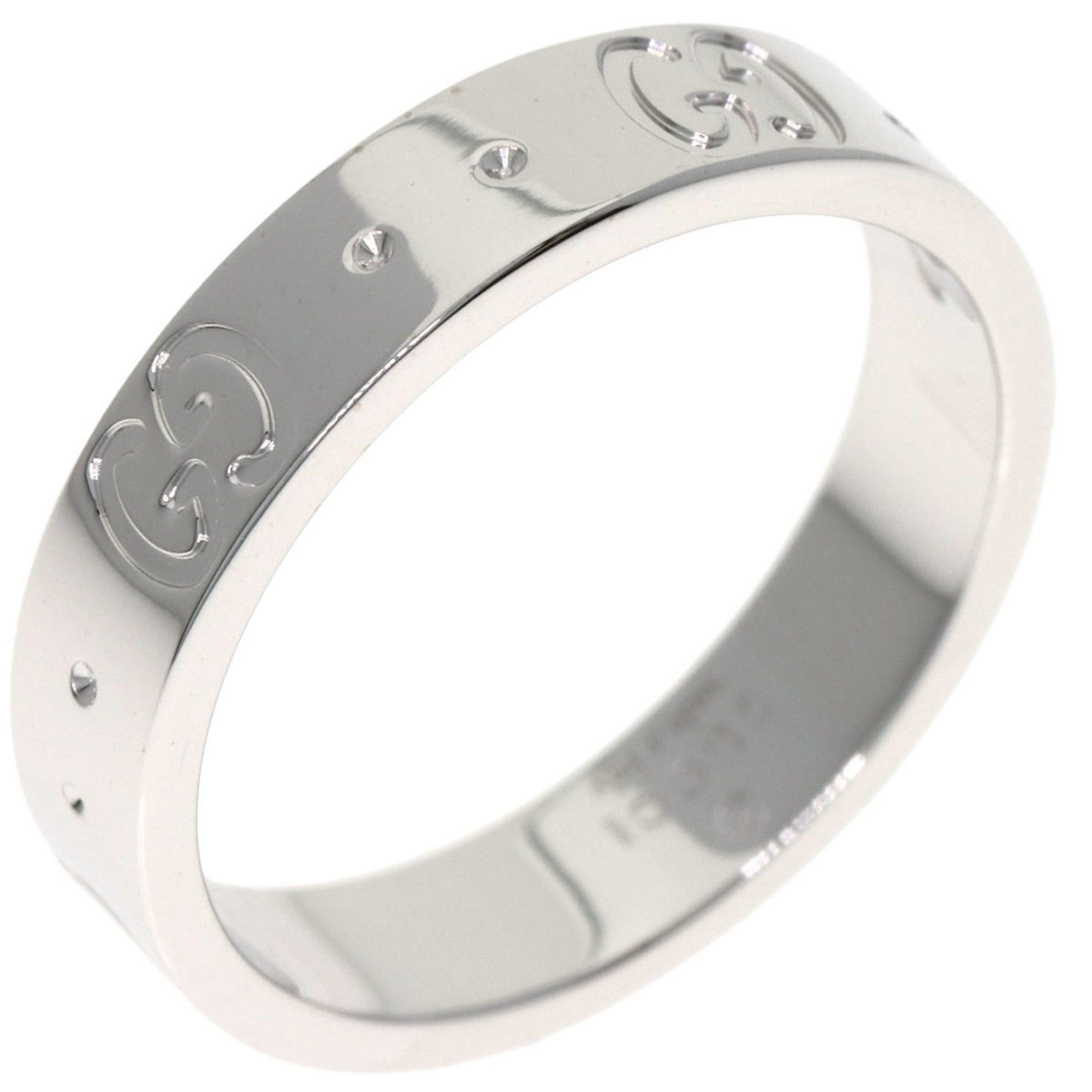 Gucci Gucci Icon #9 Ring, 18K White Gold, Women's GUCCI Size ONE SIZE - 2 Thumbnail