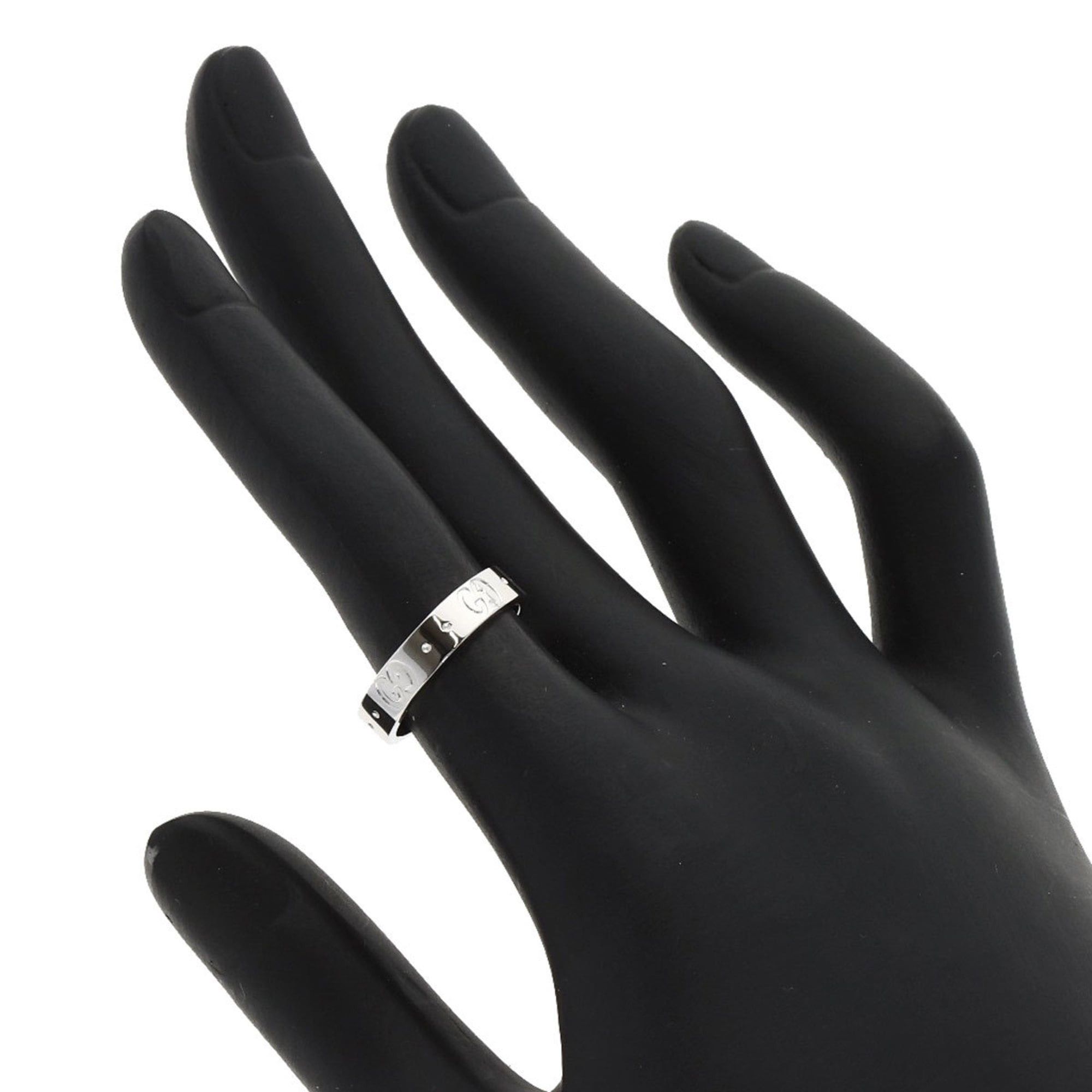 Gucci Gucci Icon #9 Ring, 18K White Gold, Women's GUCCI Size ONE SIZE - 6 Thumbnail