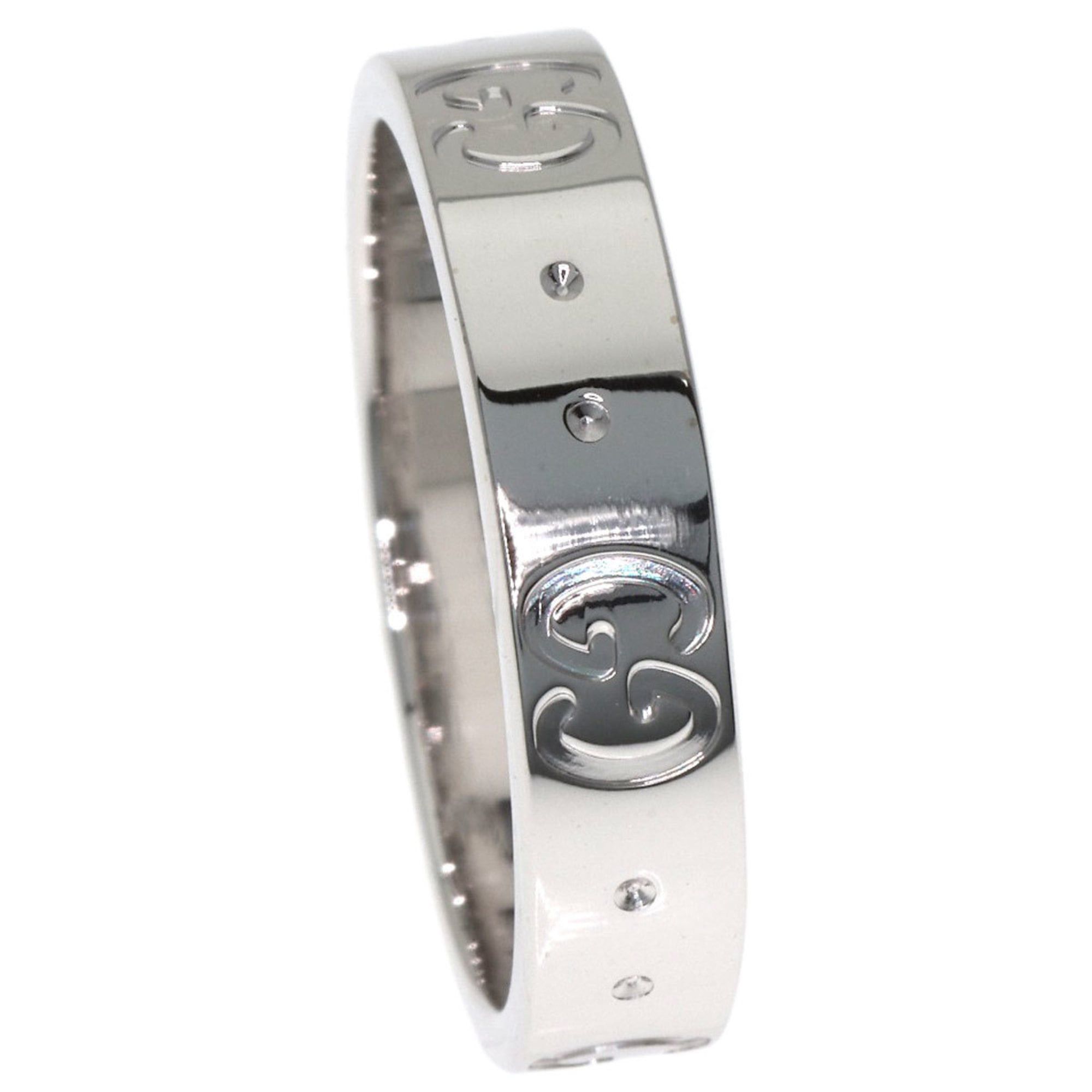 Gucci Gucci Icon #9 Ring, 18K White Gold, Women's GUCCI Size ONE SIZE - 7 Thumbnail
