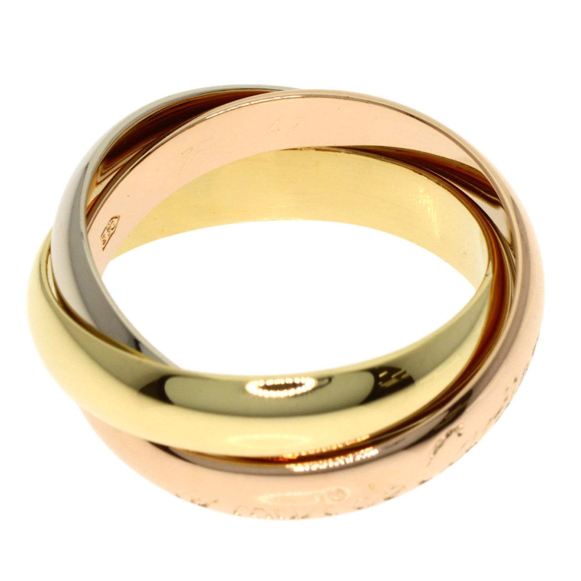 Cartier Cartier Trinity #47 Ring - 18K Yellow Gold/18K Pink White Gold Women's CARTIER Size ONE SIZE - 3 Thumbnail