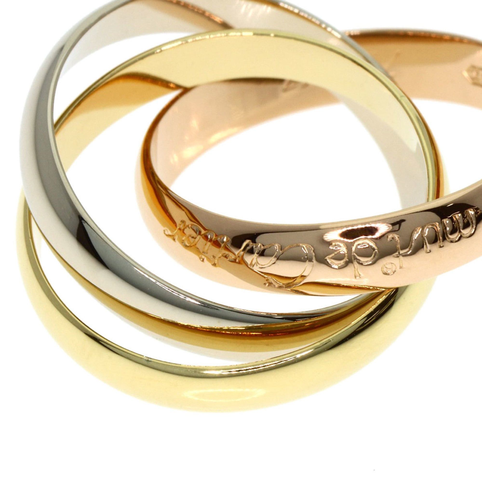 Cartier Cartier Trinity #47 Ring - 18K Yellow Gold/18K Pink White Gold Women's CARTIER Size ONE SIZE - 5 Thumbnail