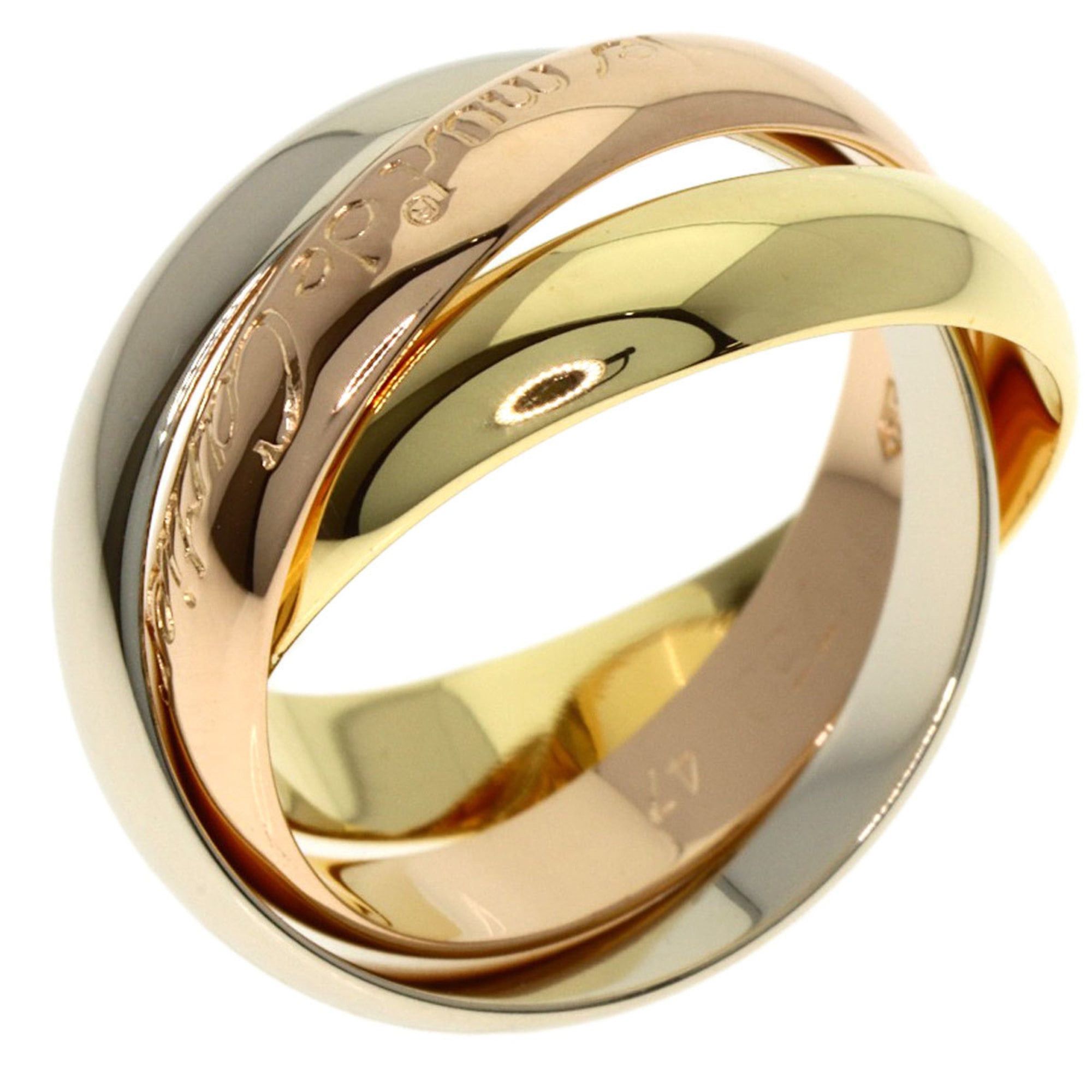 Cartier Cartier Trinity #47 Ring - 18K Yellow Gold/18K Pink White Gold Women's CARTIER Size ONE SIZE - 2 Thumbnail