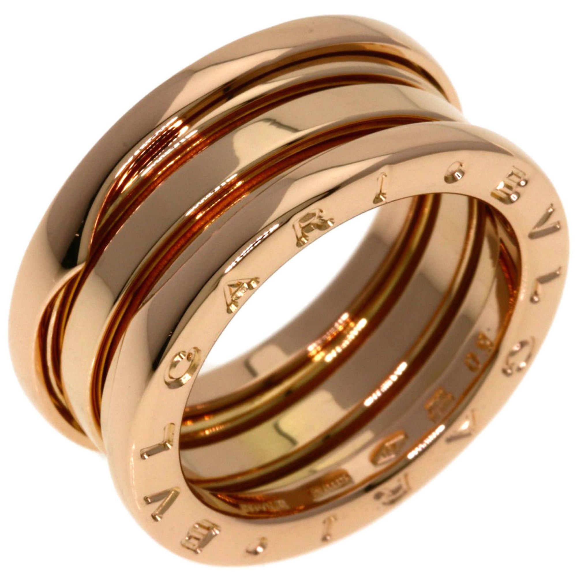 Bvlgari BVLGARI B-zero1 2-band ring #50, 18K pink gold, women's. Size ONE SIZE - 2 Thumbnail